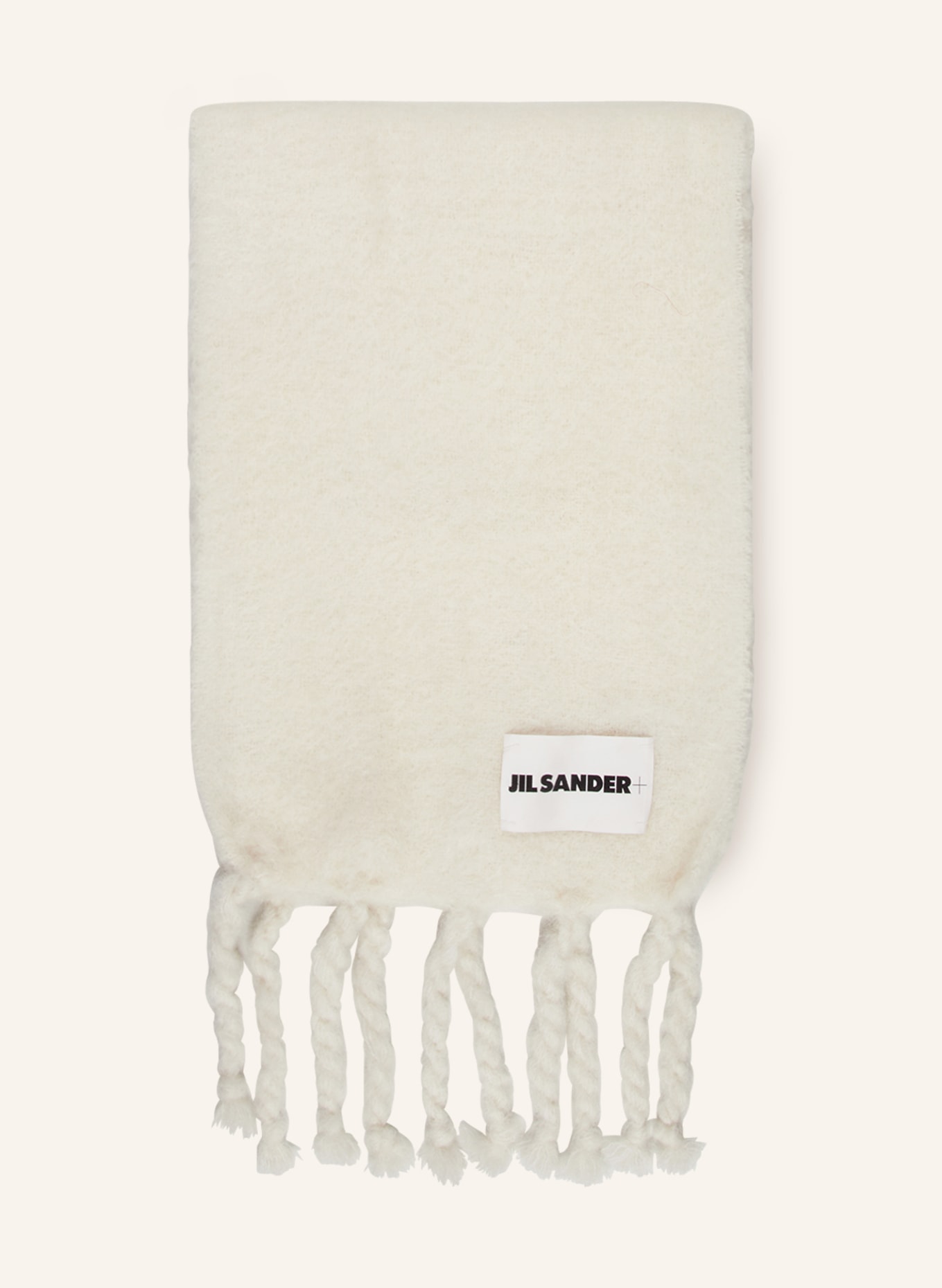 JIL SANDER Mohair scarf, Color: WHITE (Image 1)