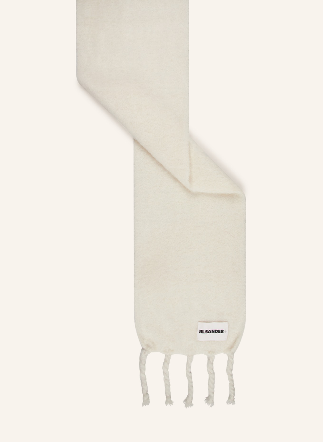 JIL SANDER Mohair scarf, Color: WHITE (Image 2)