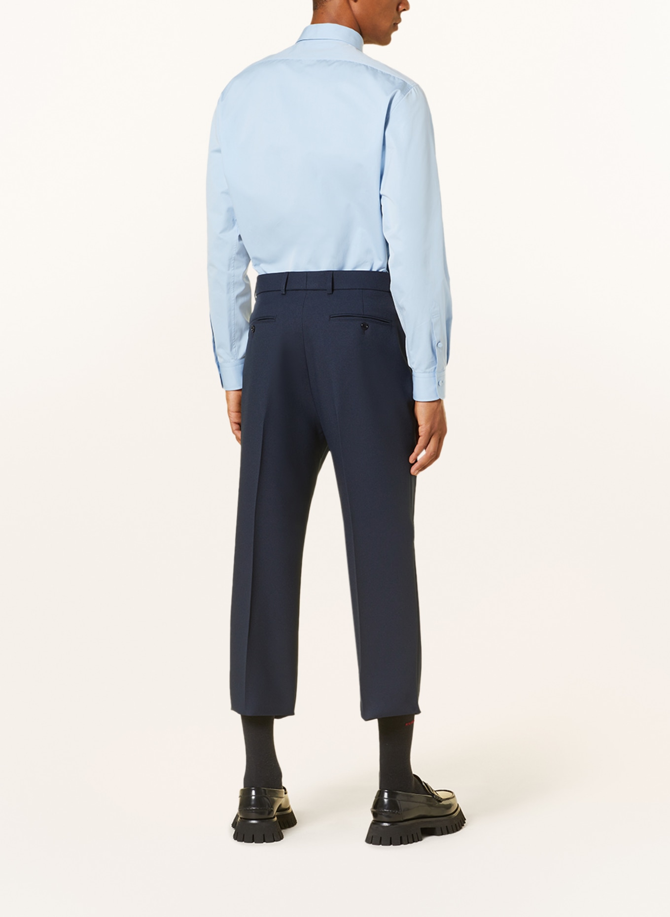 GUCCI Spodnie regular fit, Kolor: GRANATOWY (Obrazek 3)