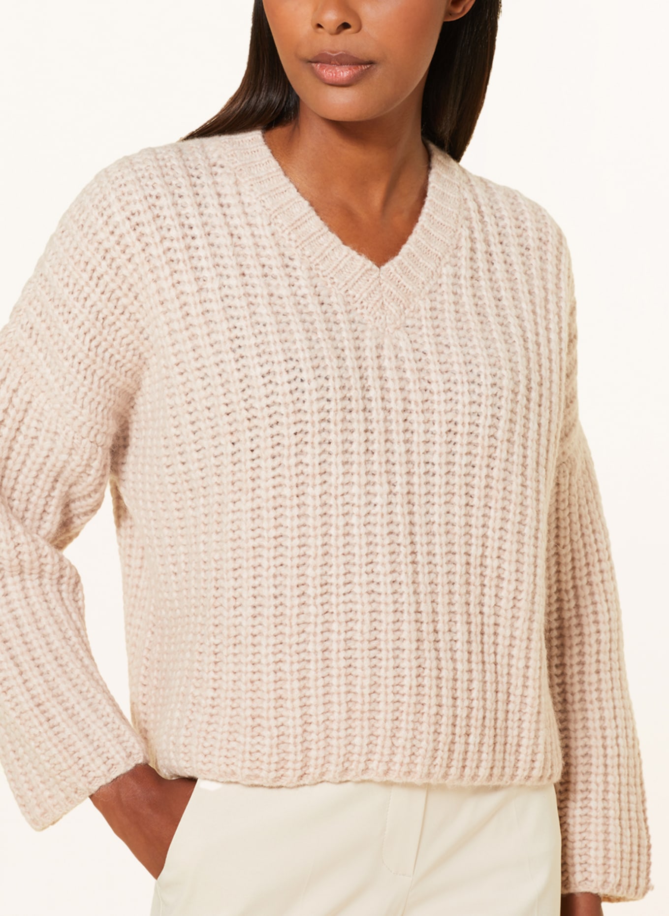 Nude color shop sweater