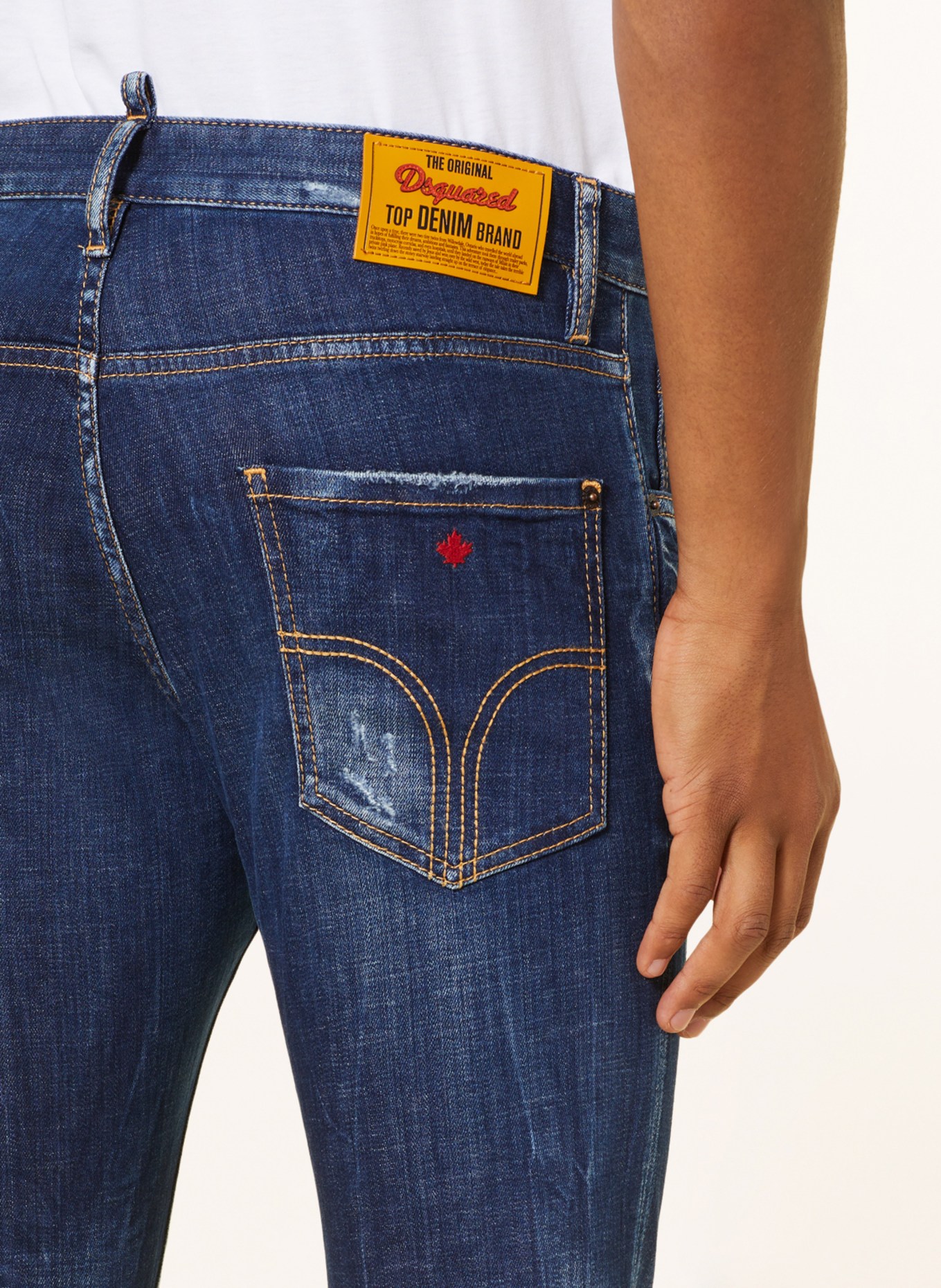 DSQUARED2 Destroyed jeans COOL GUY extra slim fit, Color: 470 NAVY BLUE (Image 5)
