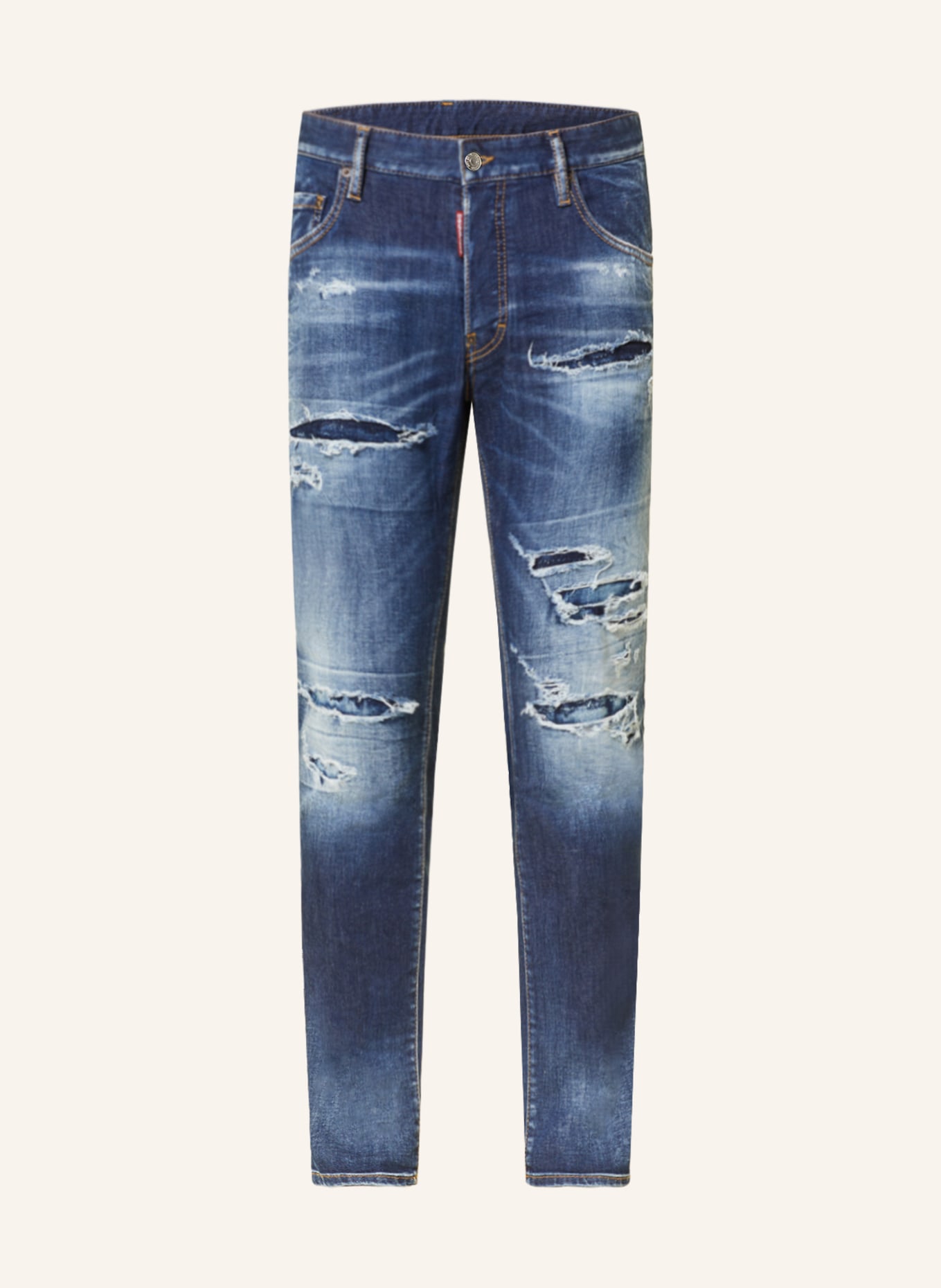 DSQUARED2 Destroyed jeans SKATER Skinny Fit, Color: 470 NAVY BLUE (Image 1)