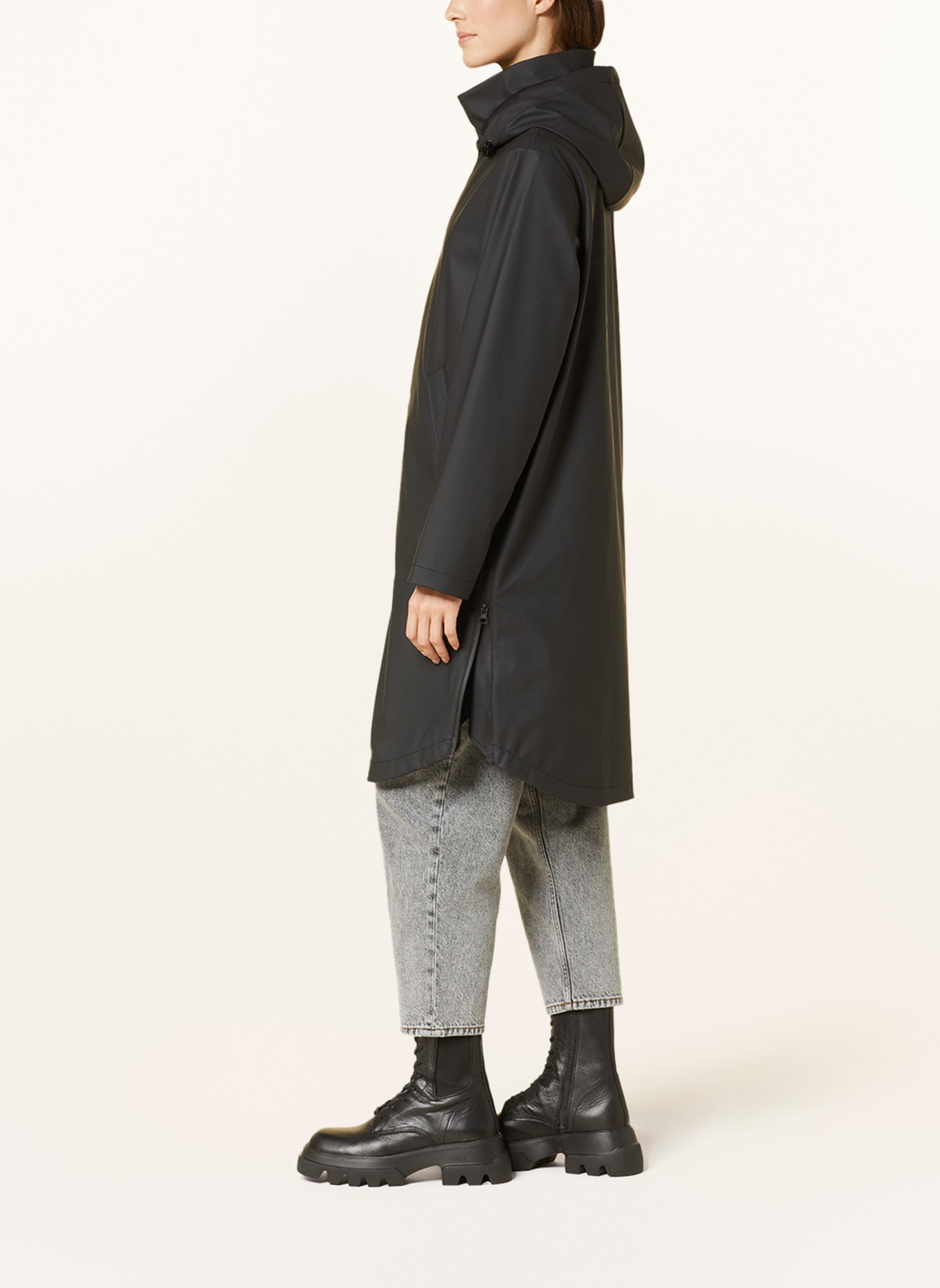 NEO NOIR Raincoat ROCCO, Color: BLACK (Image 4)