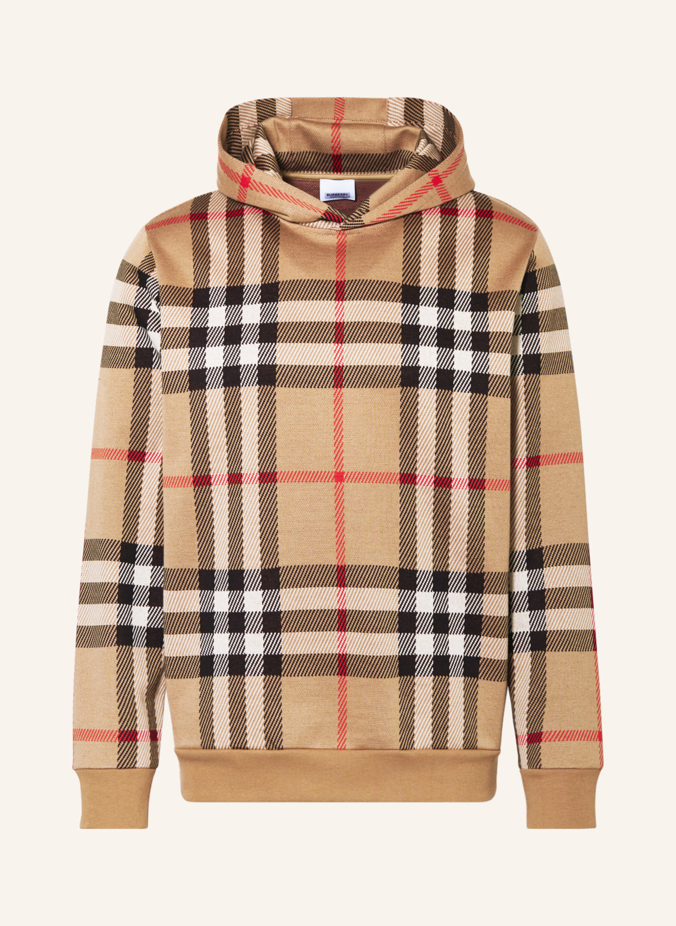BURBERRY Hoodie FERRYTON, Color: LIGHT BROWN/ BLACK/ RED (Image 1)