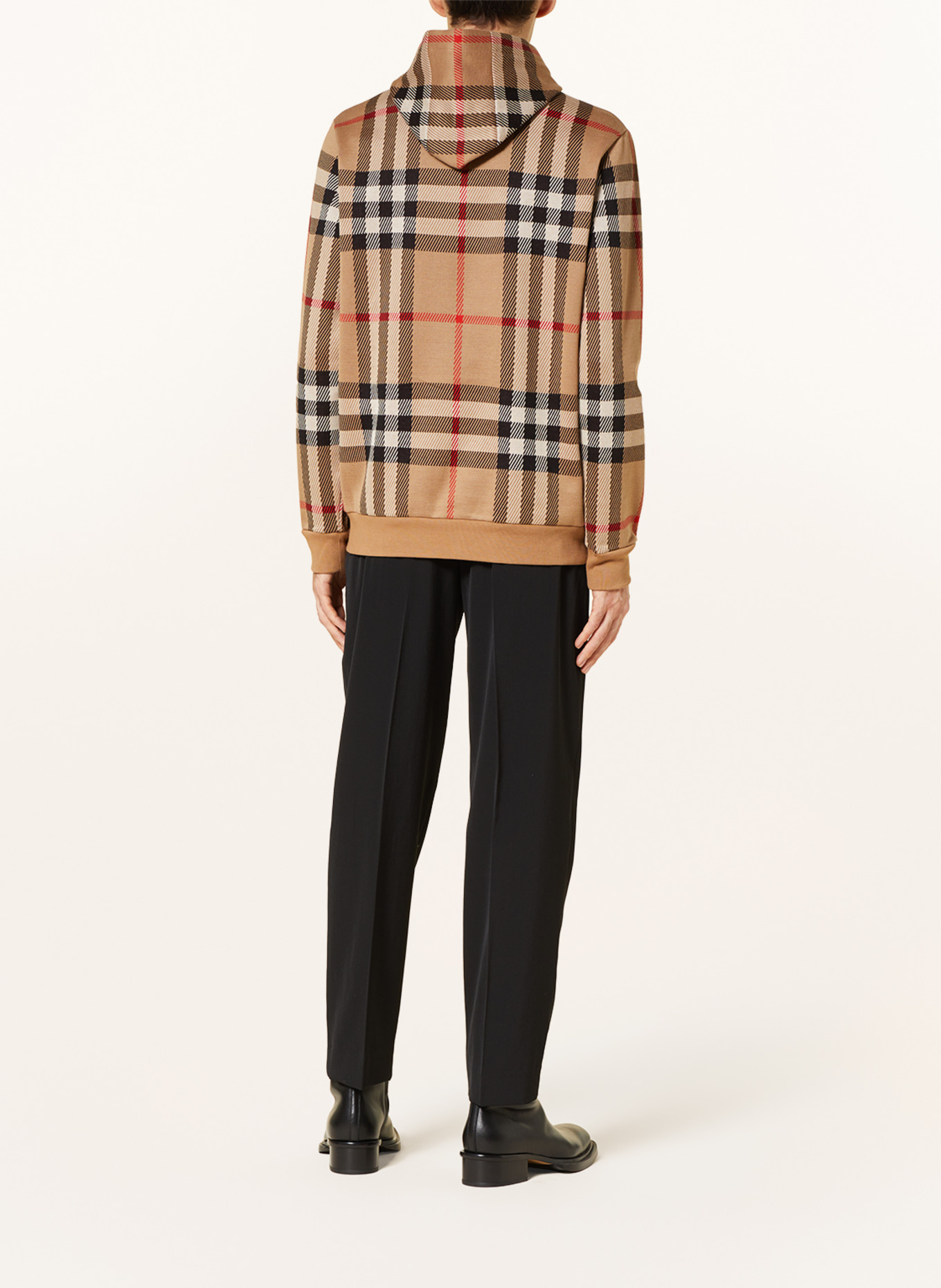 BURBERRY Hoodie FERRYTON, Color: LIGHT BROWN/ BLACK/ RED (Image 3)