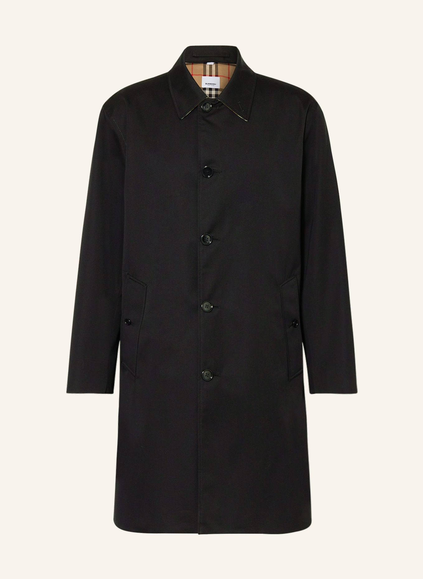 BURBERRY Coat HIGHBRIDGE, Color: BLACK (Image 1)