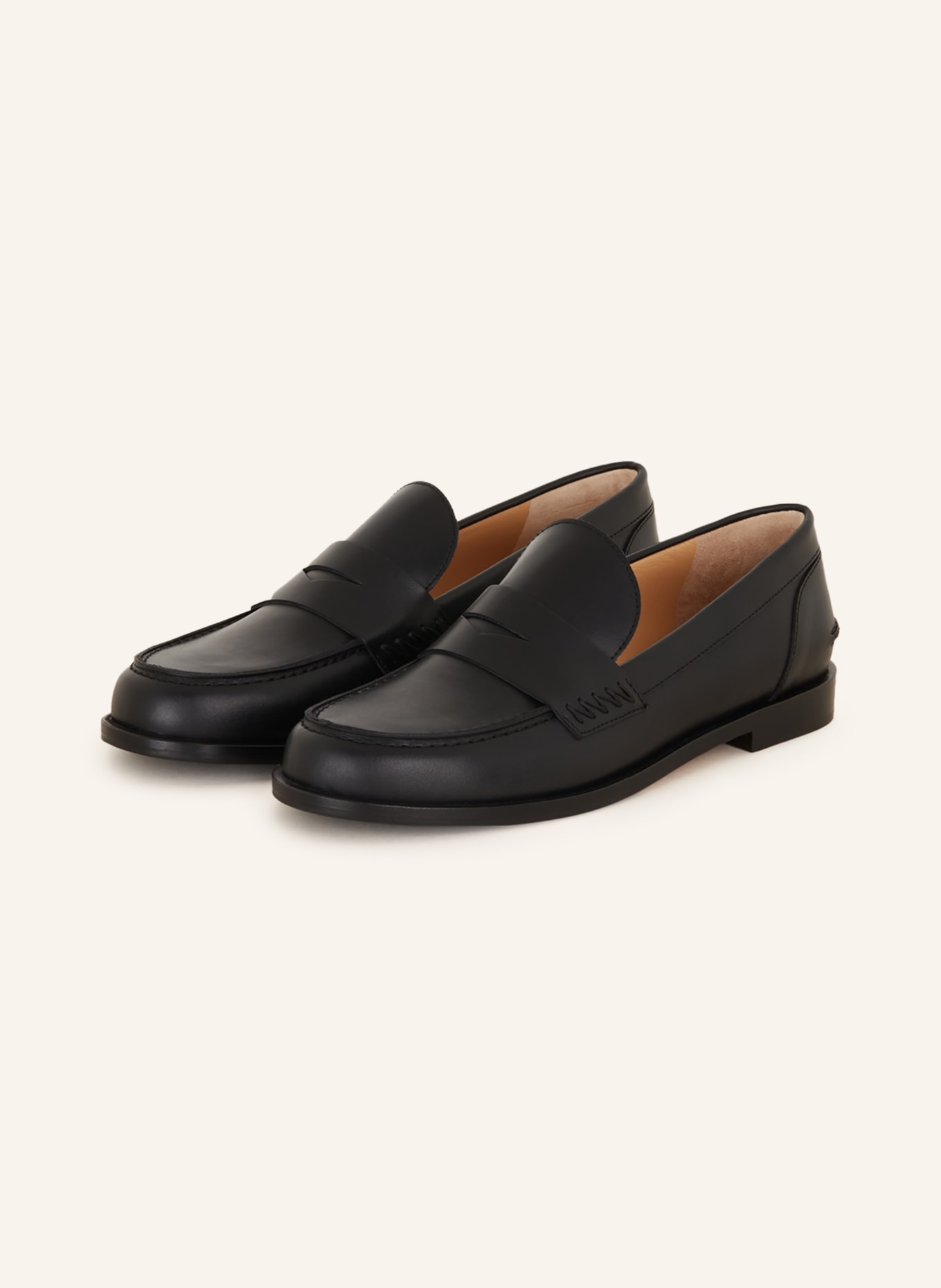 UNÜTZER Penny loafers, Color: BLACK (Image 1)