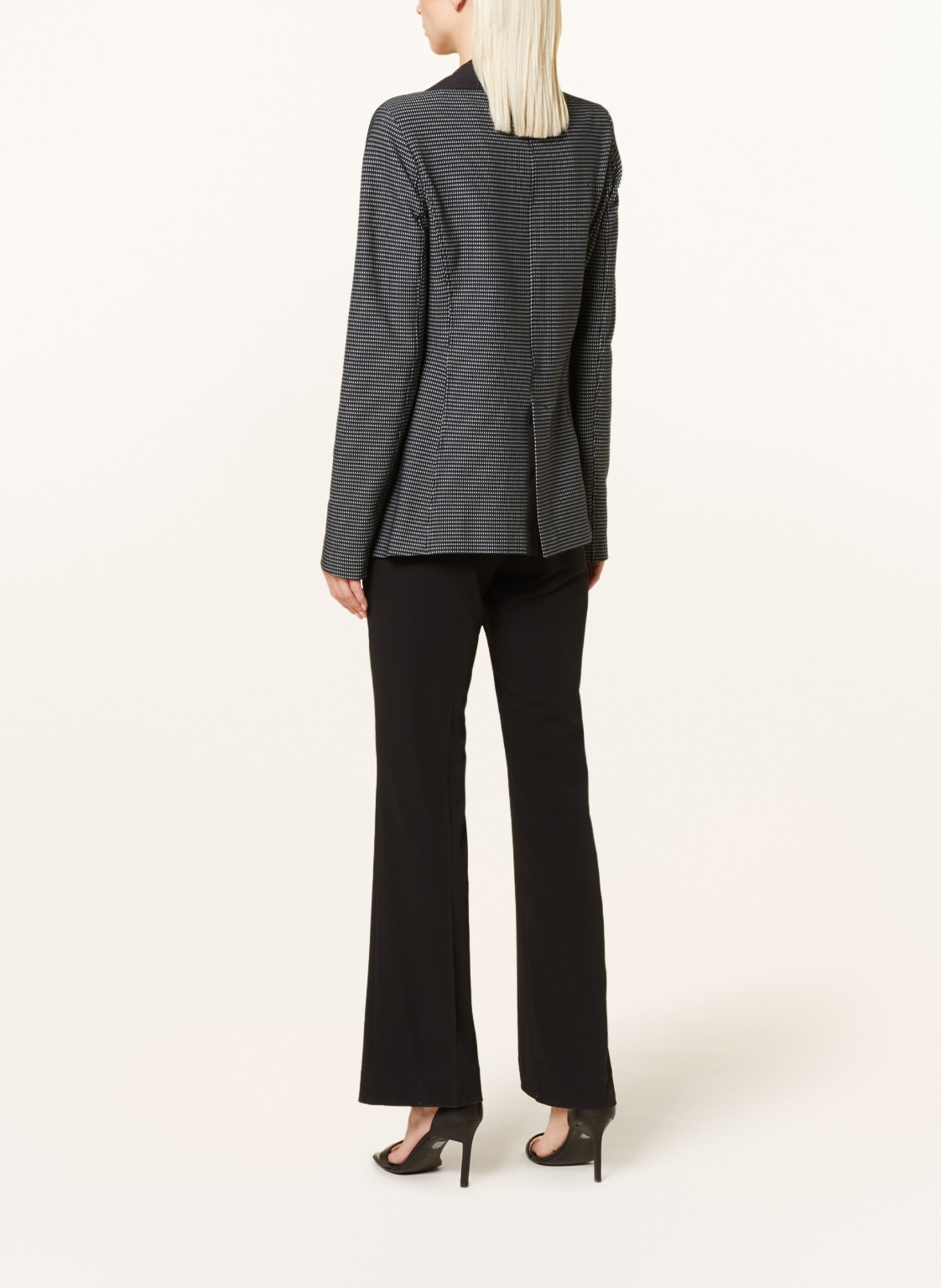 EMPORIO ARMANI Jacquard blazer, Color: BLACK/ WHITE (Image 3)