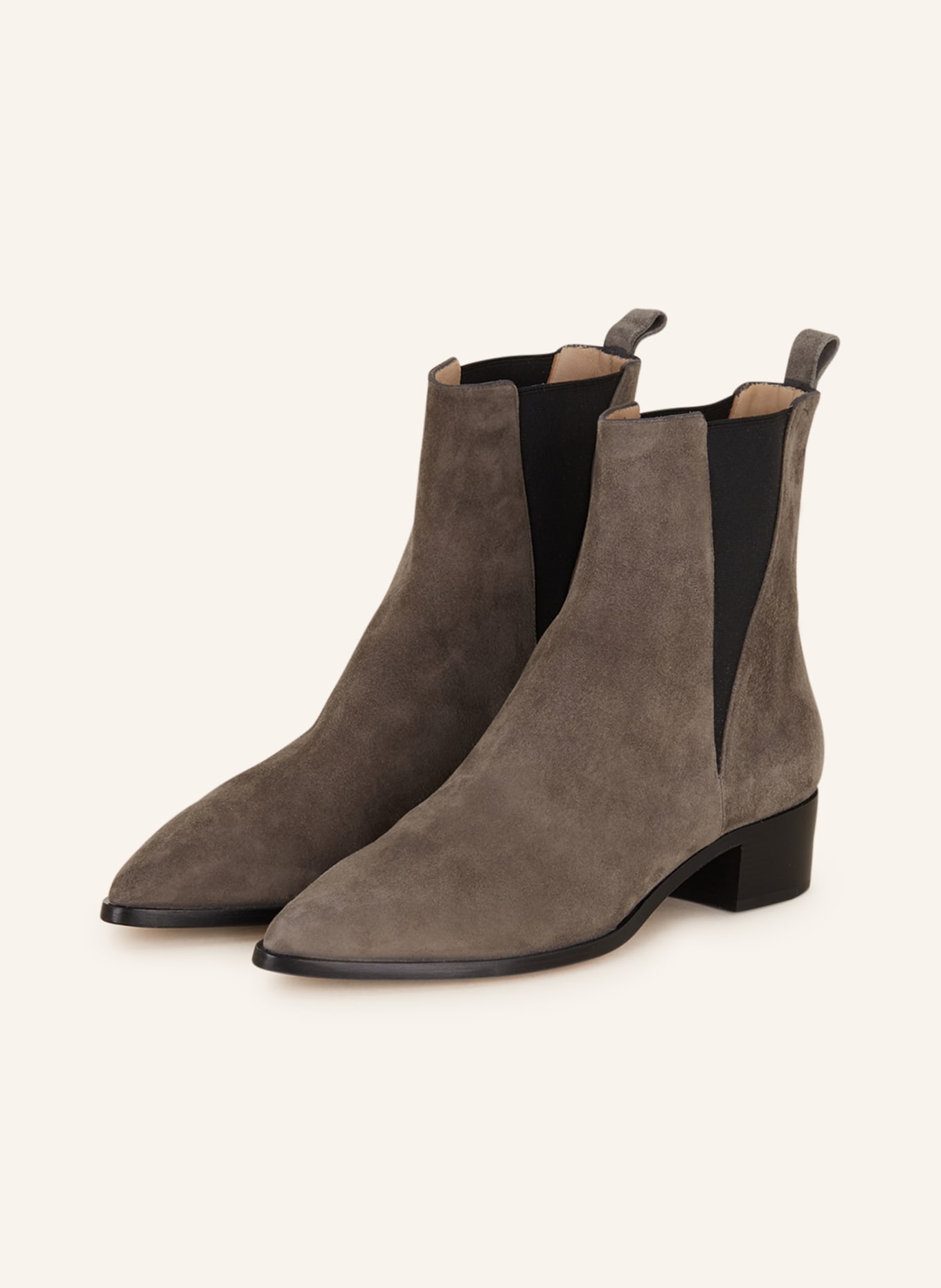 POMME D'OR Chelsea-Boots SIBYL, Farbe: TAUPE/ SCHWARZ (Bild 1)