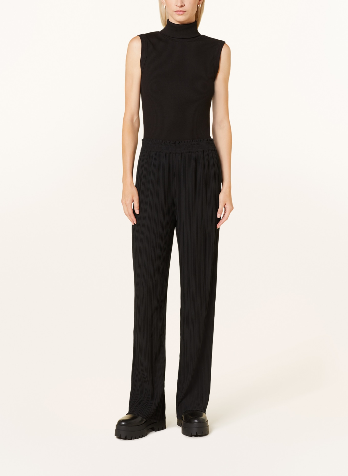 Princess GOES HOLLYWOOD Pleated pants, Color: BLACK (Image 2)