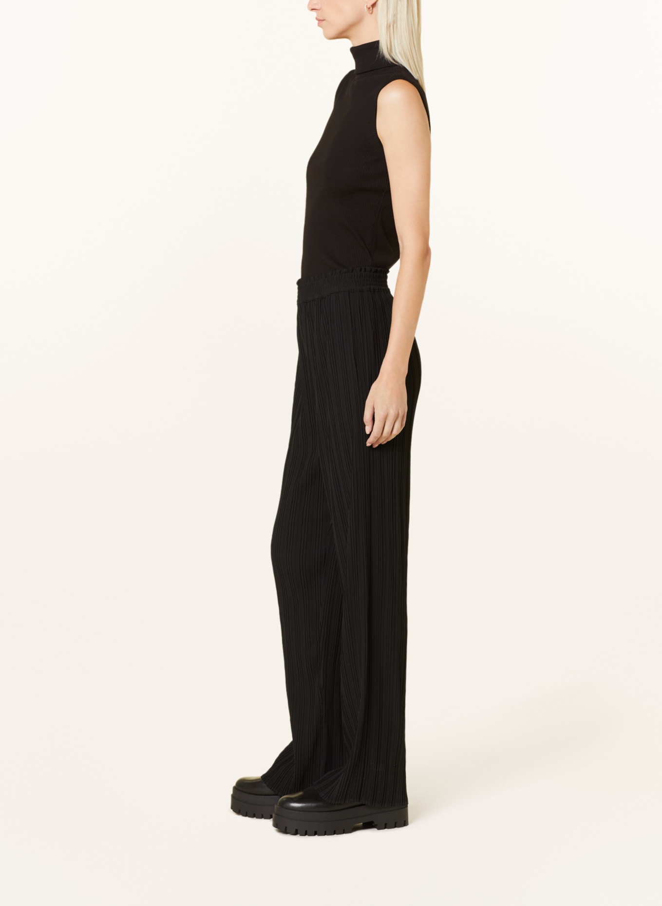 Princess GOES HOLLYWOOD Pleated pants, Color: BLACK (Image 4)