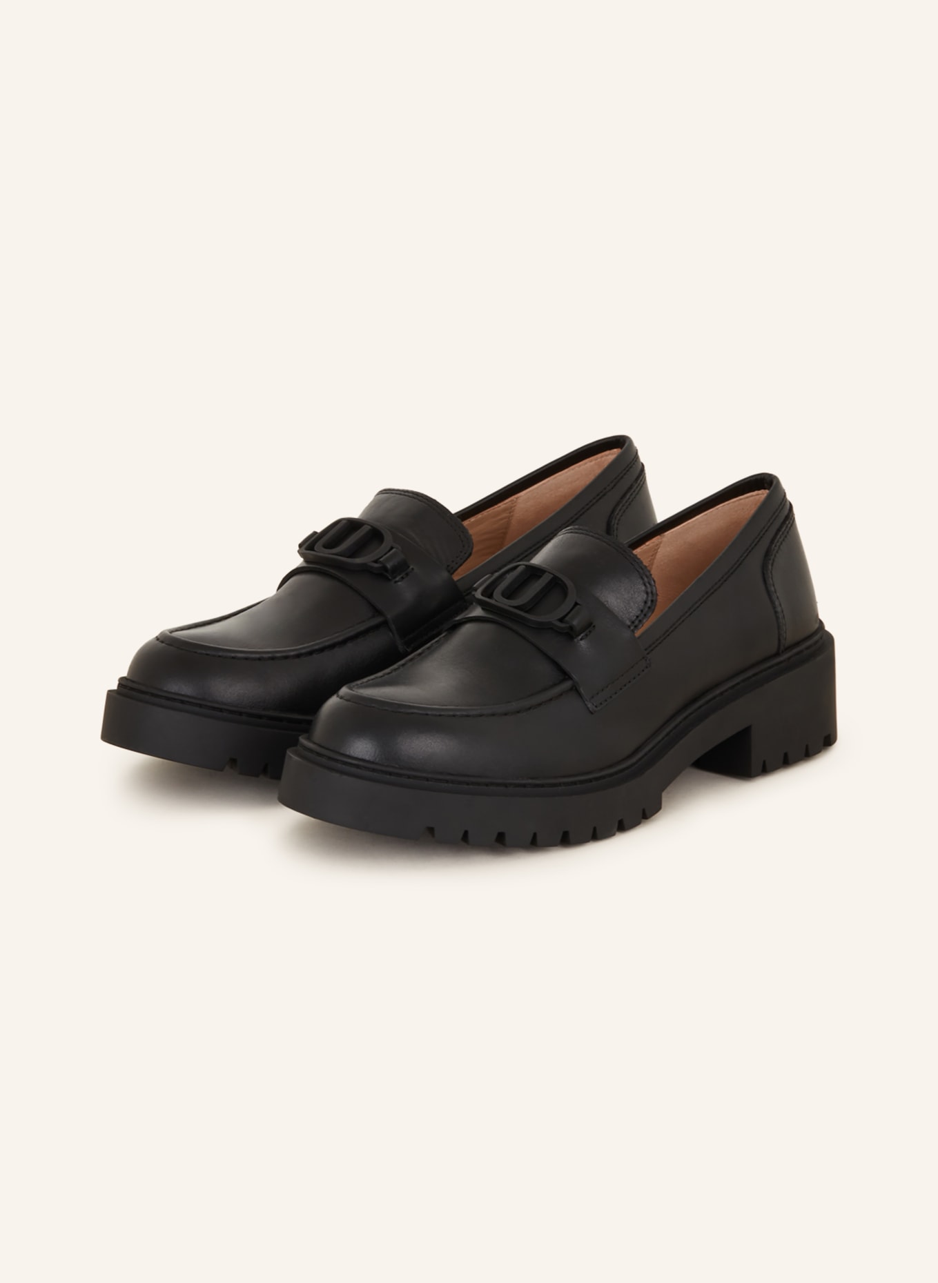 UNISA Loafers GABON, Color: BLACK (Image 1)