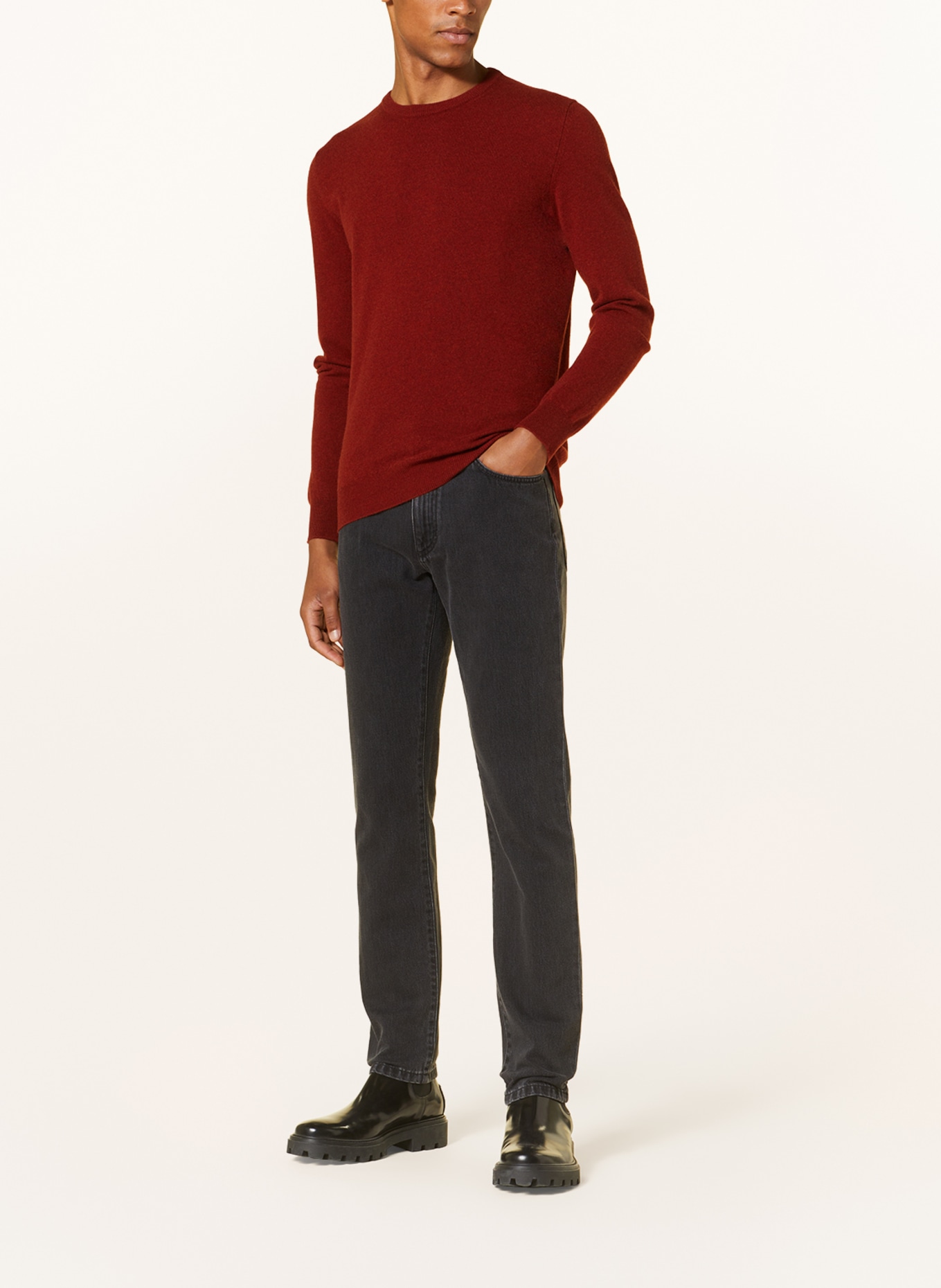 ZEGNA Cashmere-Pullover, Farbe: DUNKELORANGE (Bild 2)