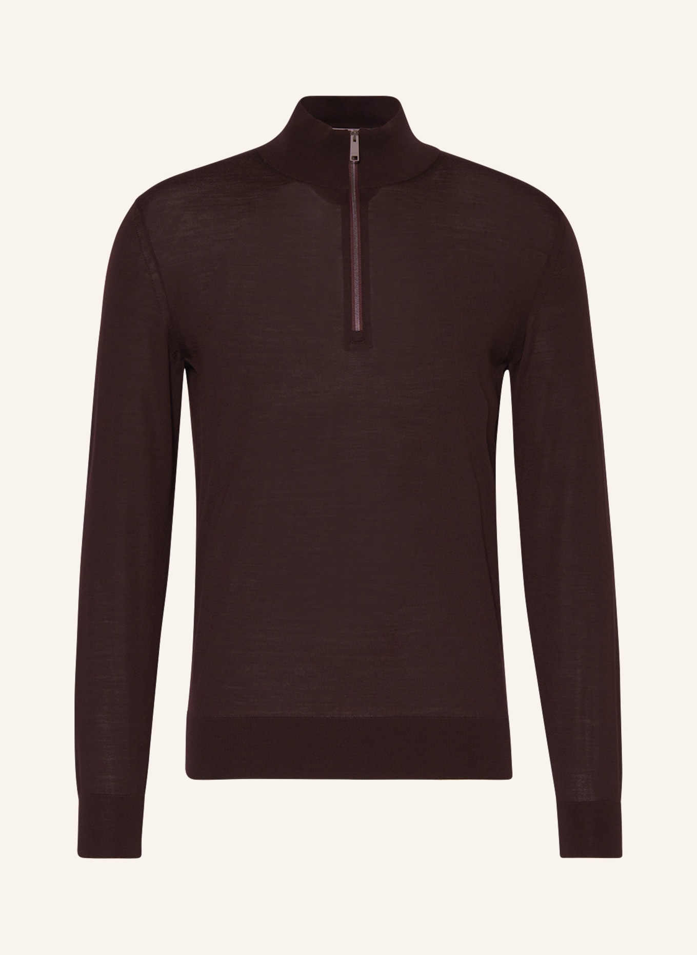ZEGNA Half-zip sweater: DARK RED