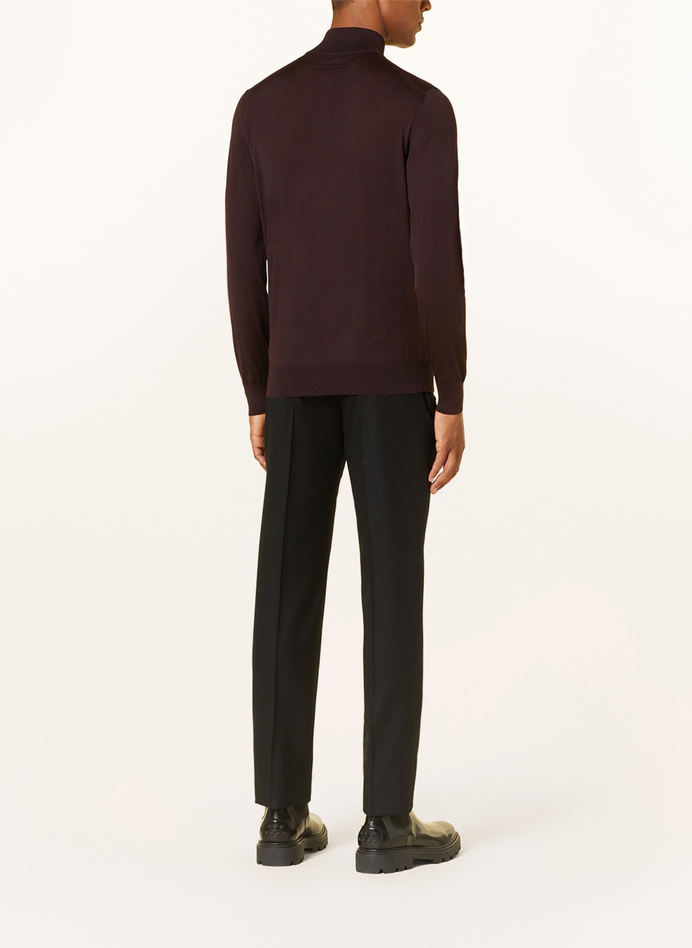 ZEGNA Half-zip sweater: DARK RED