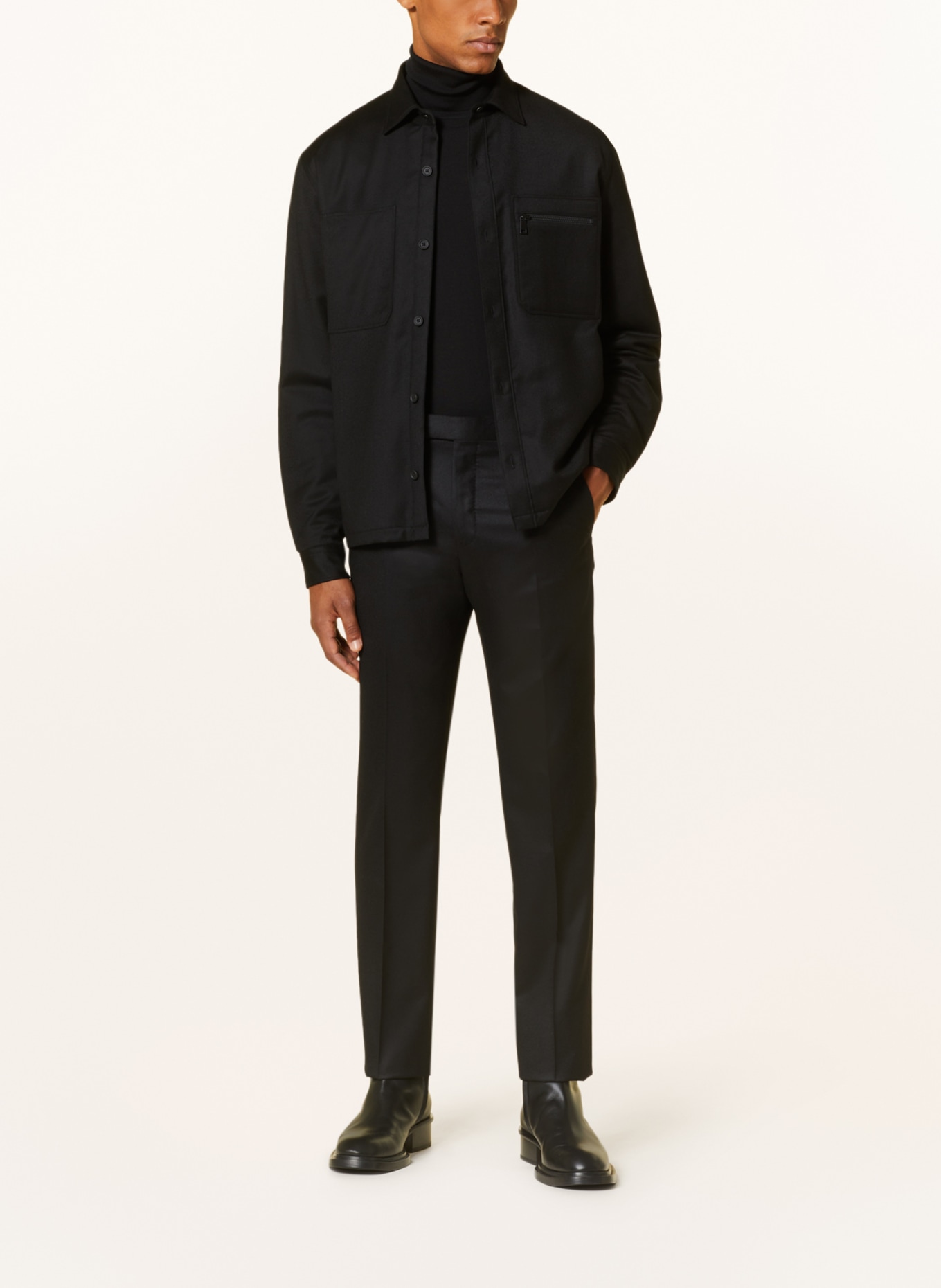 ZEGNA Trousers regular fit, Color: BLACK (Image 2)