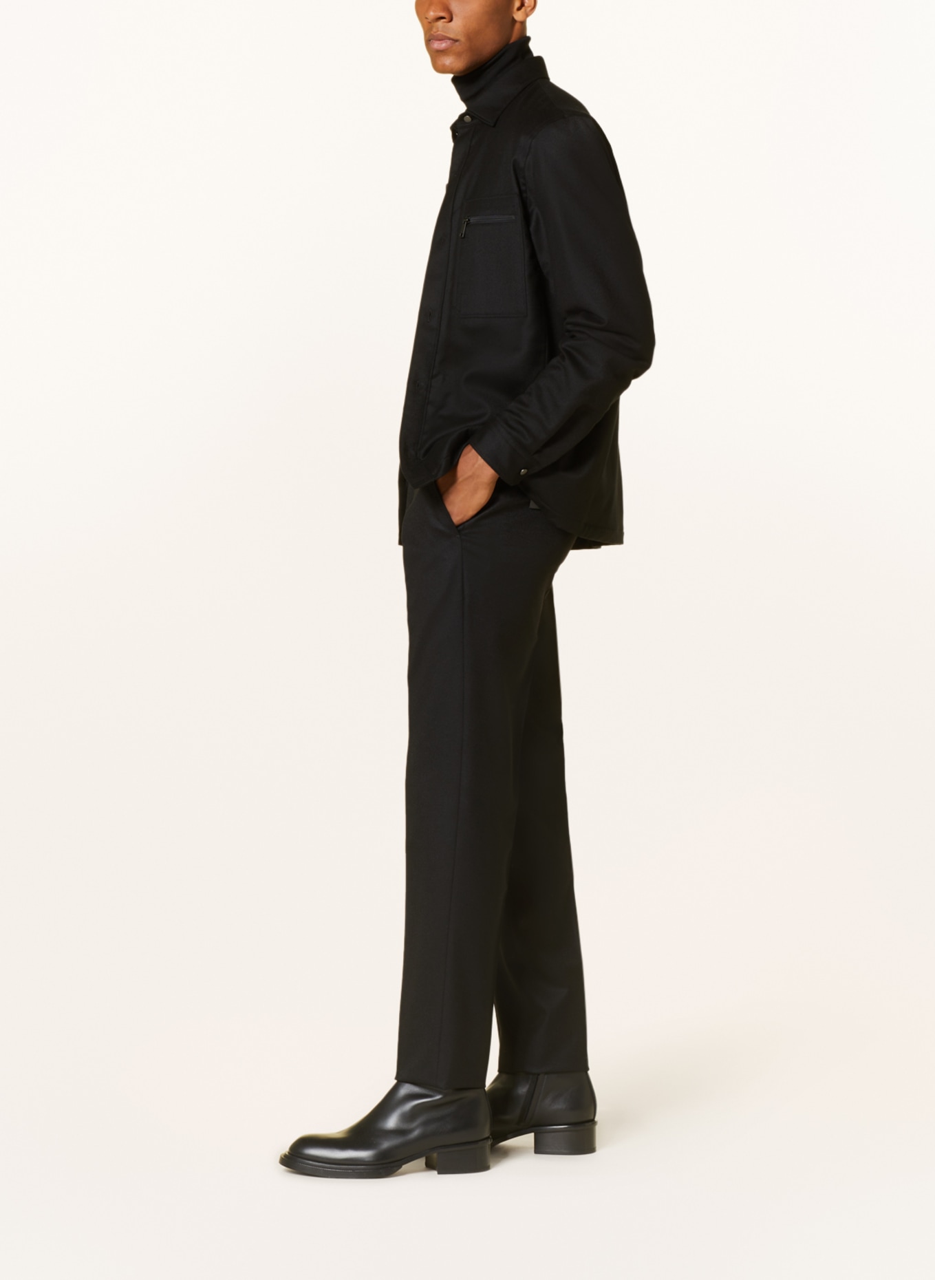 ZEGNA Trousers regular fit, Color: BLACK (Image 4)