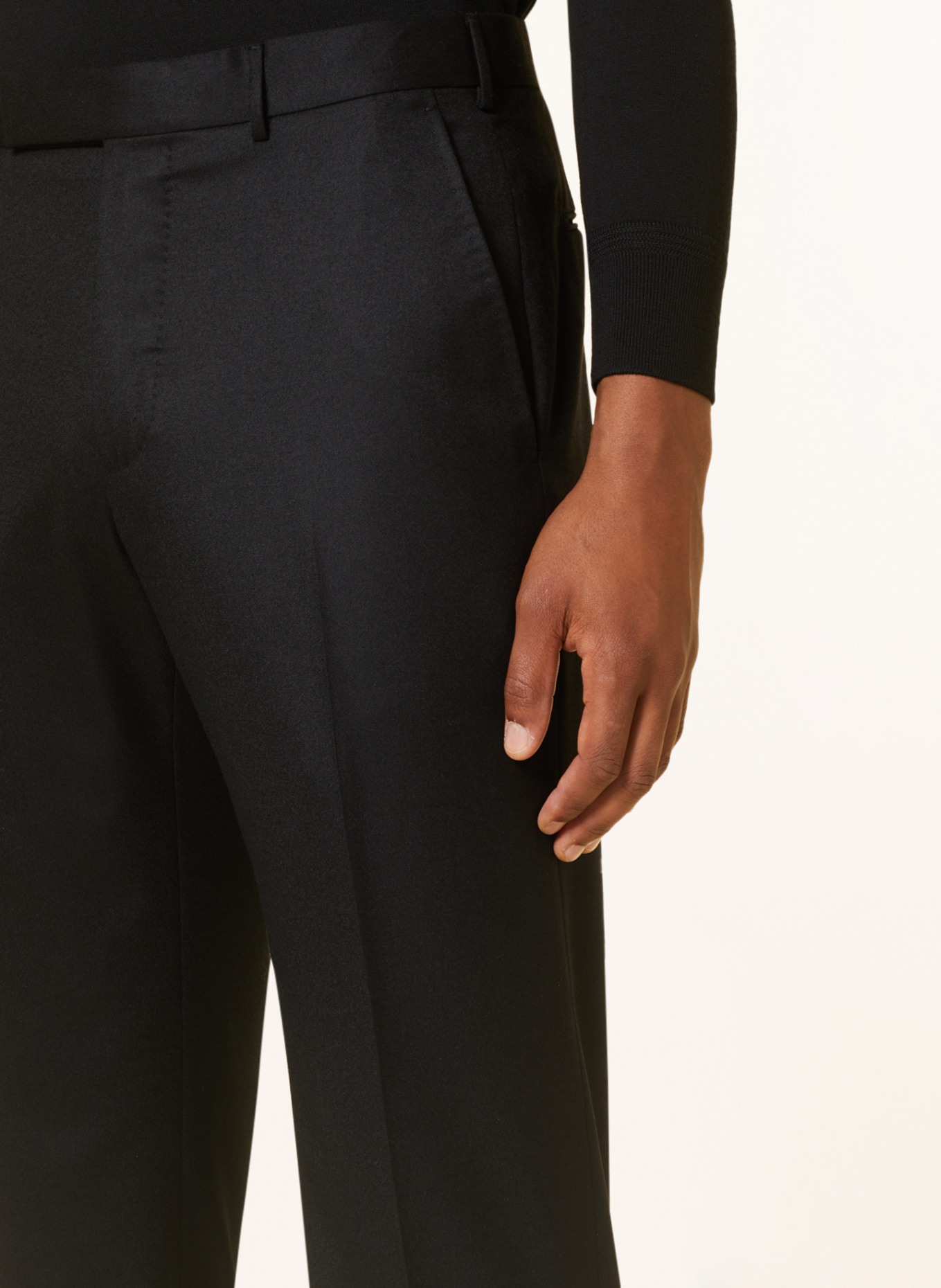 ZEGNA Trousers regular fit, Color: BLACK (Image 5)