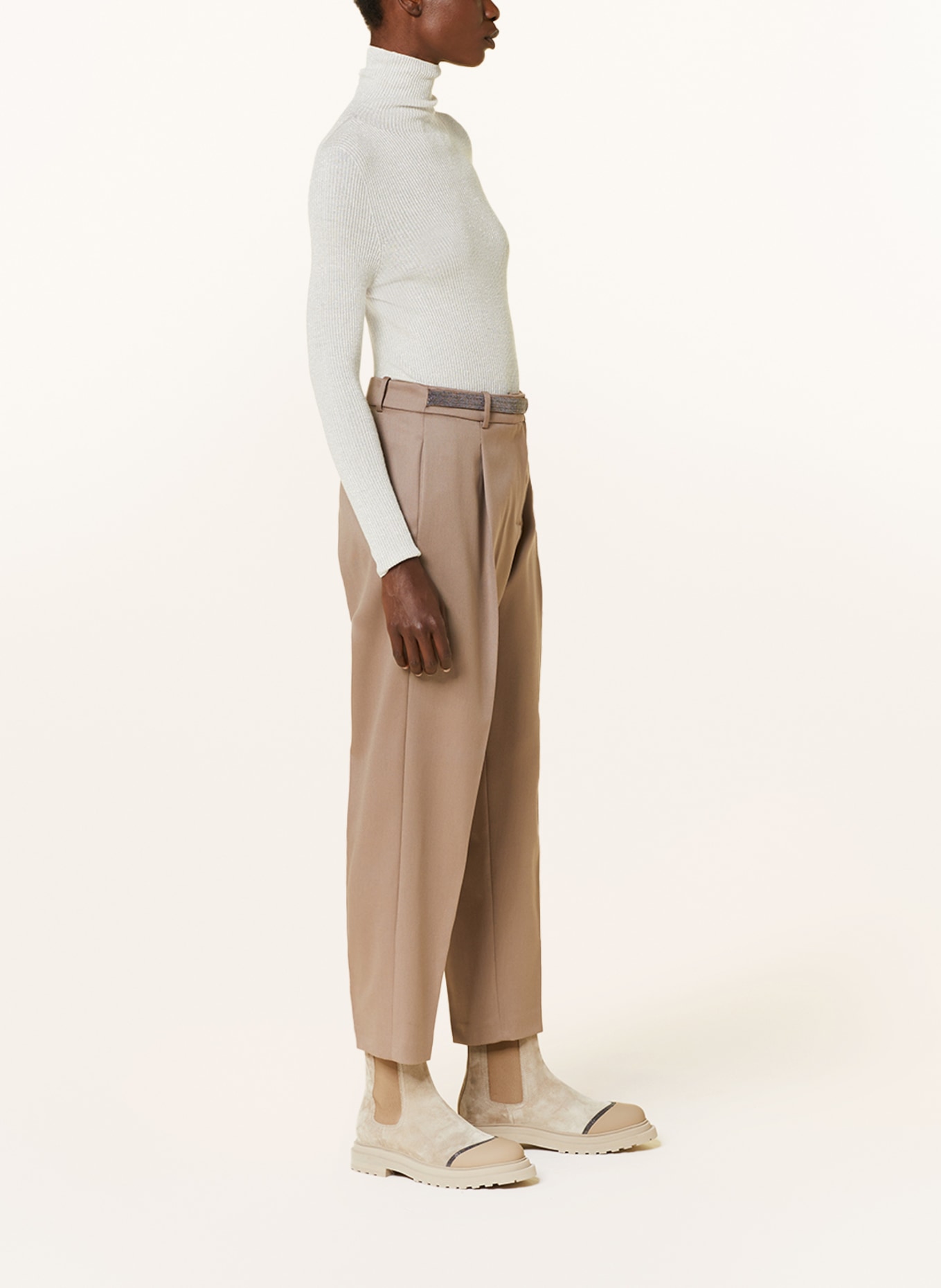 FABIANA FILIPPI Trousers, Color: BROWN (Image 4)