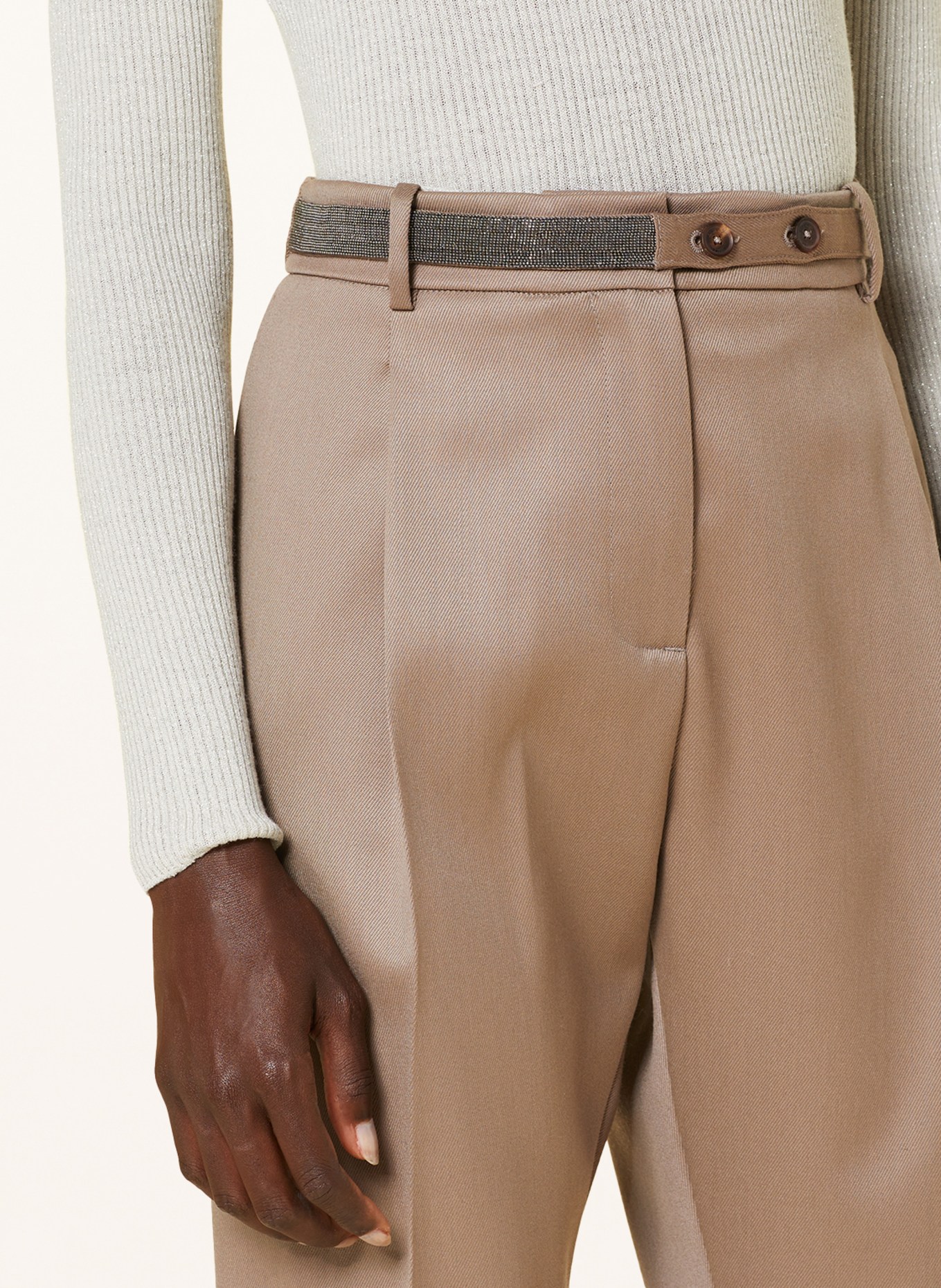 FABIANA FILIPPI Spodnie, Kolor: BRĄZOWY (Obrazek 5)