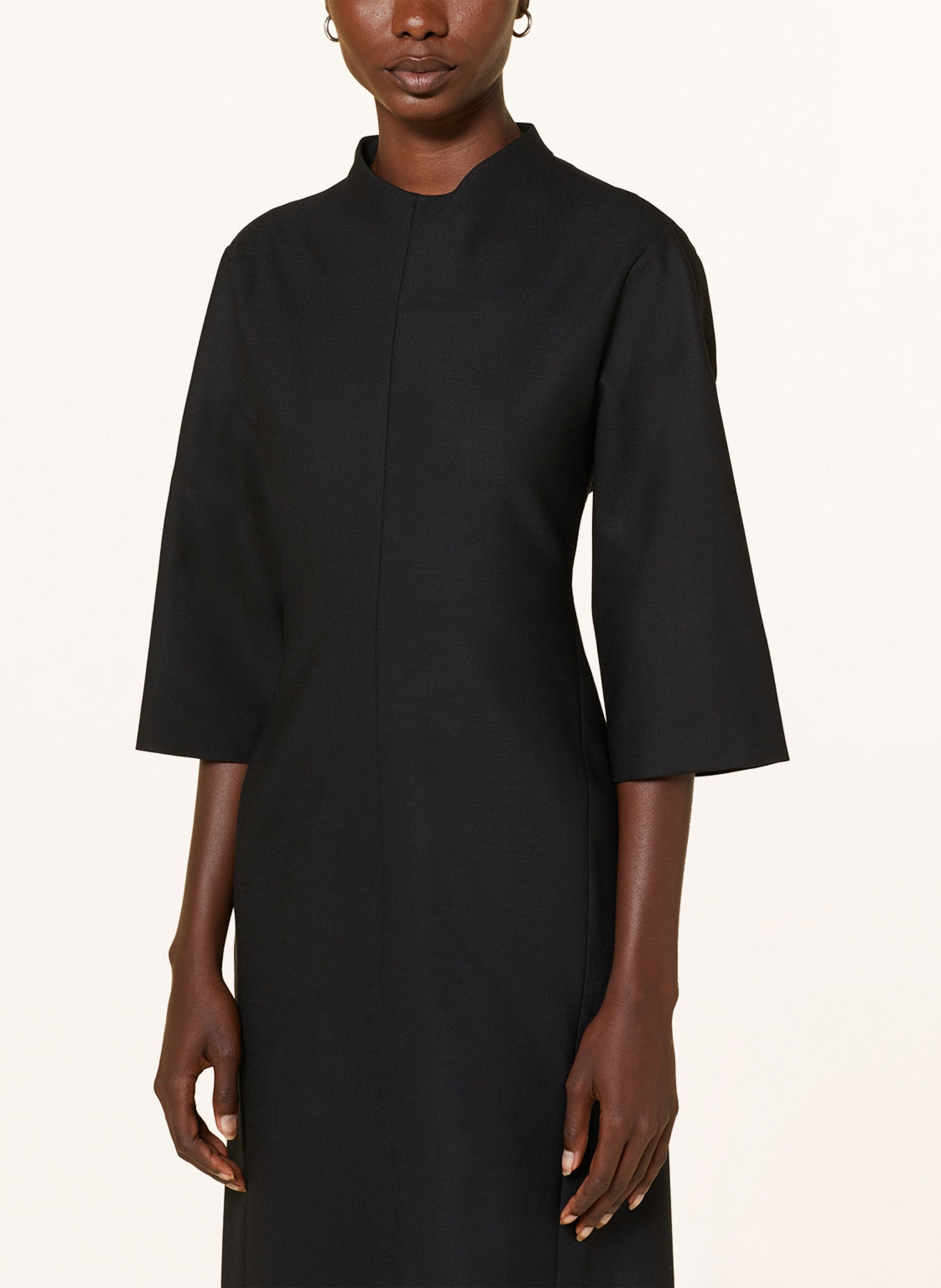 FABIANA FILIPPI Dress with 3/4 sleeves, Color: BLACK (Image 4)