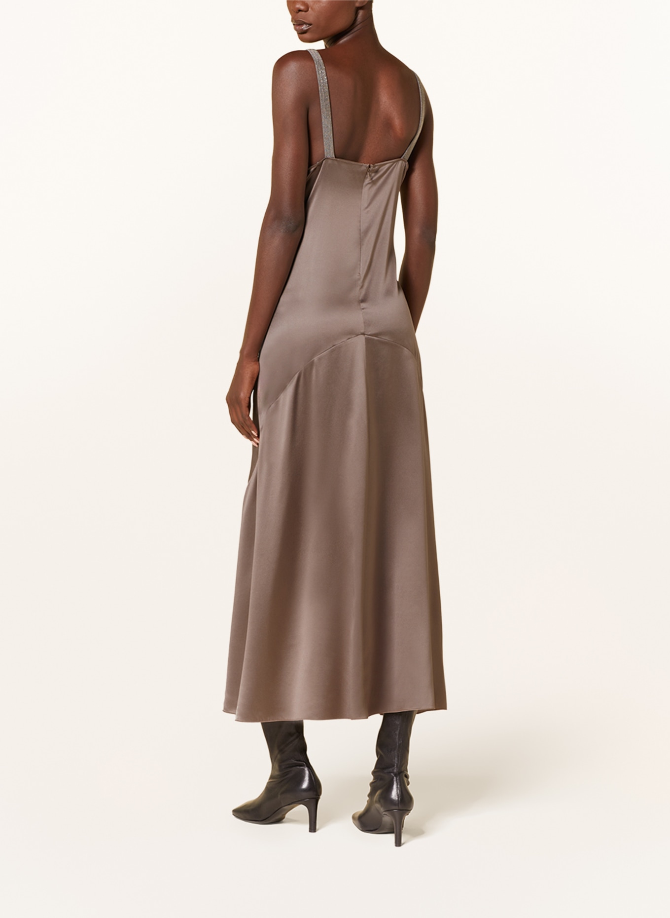 Braunes satin kleid Clearance