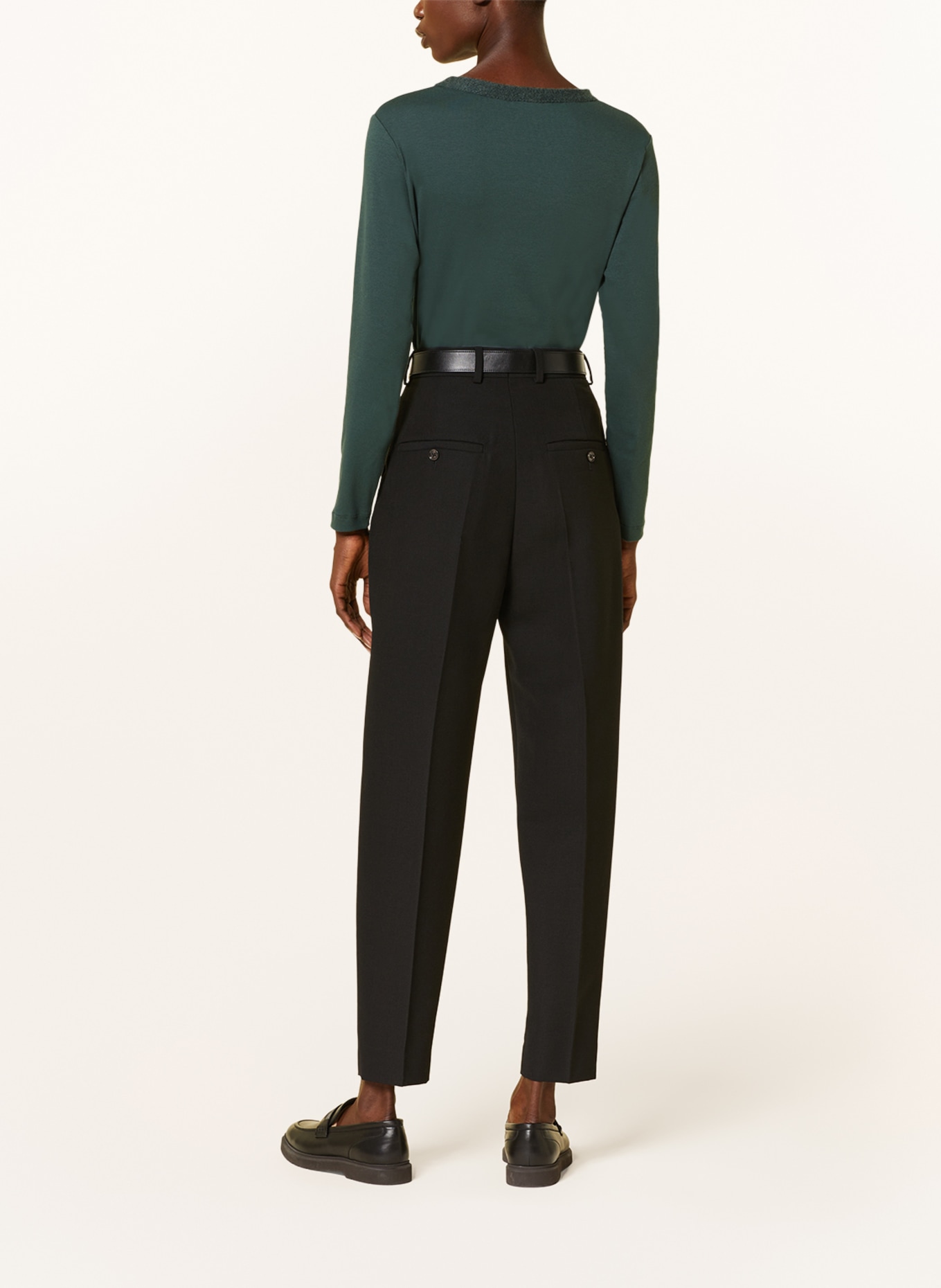 FABIANA FILIPPI Long sleeve shirt with sequins, Color: TEAL (Image 3)
