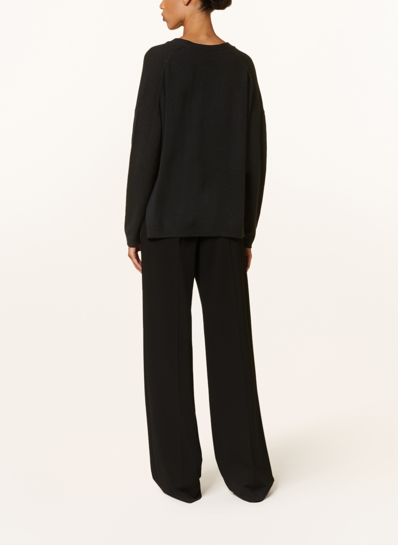 ALLUDE Cashmere cardigan, Color: BLACK (Image 3)