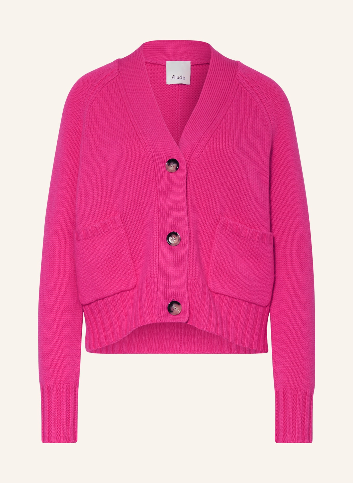 ALLUDE Cardigan with cashmere, Color: PINK (Image 1)