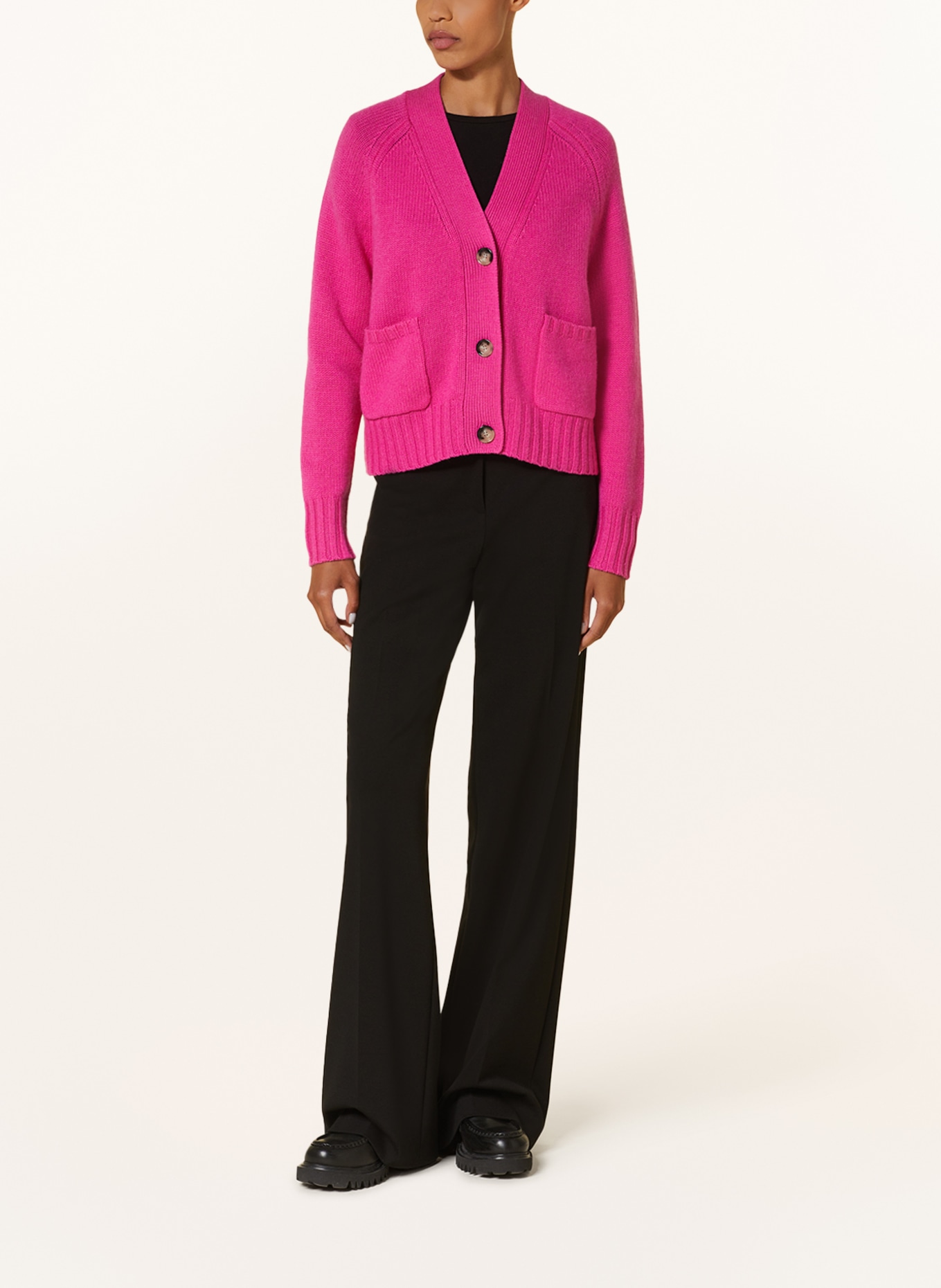 ALLUDE Cardigan with cashmere, Color: PINK (Image 2)