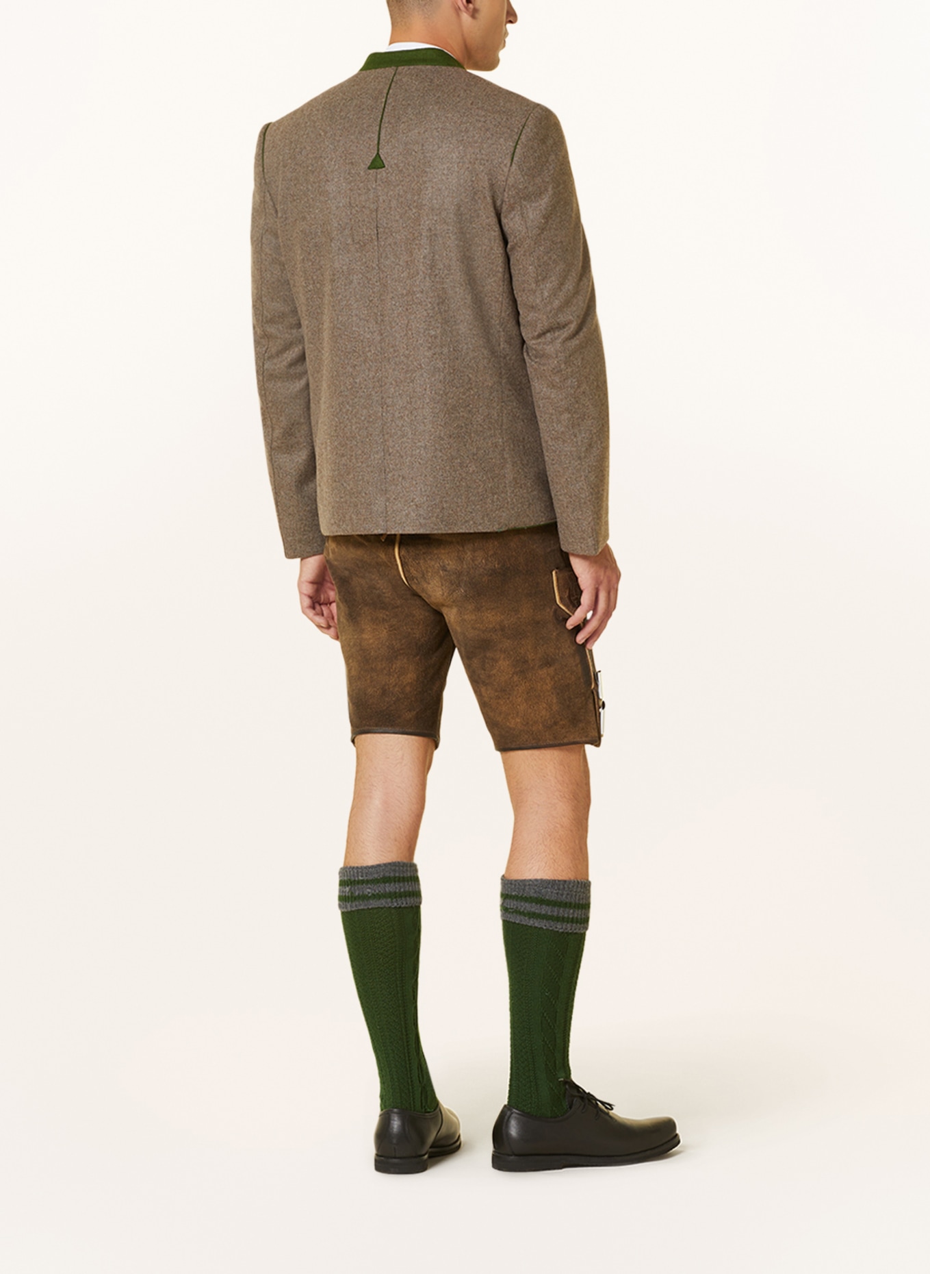 Spieth & Wensky Spodnie skórzane w stylu ludowym WAYEN, Kolor: BRĄZOWY (Obrazek 3)