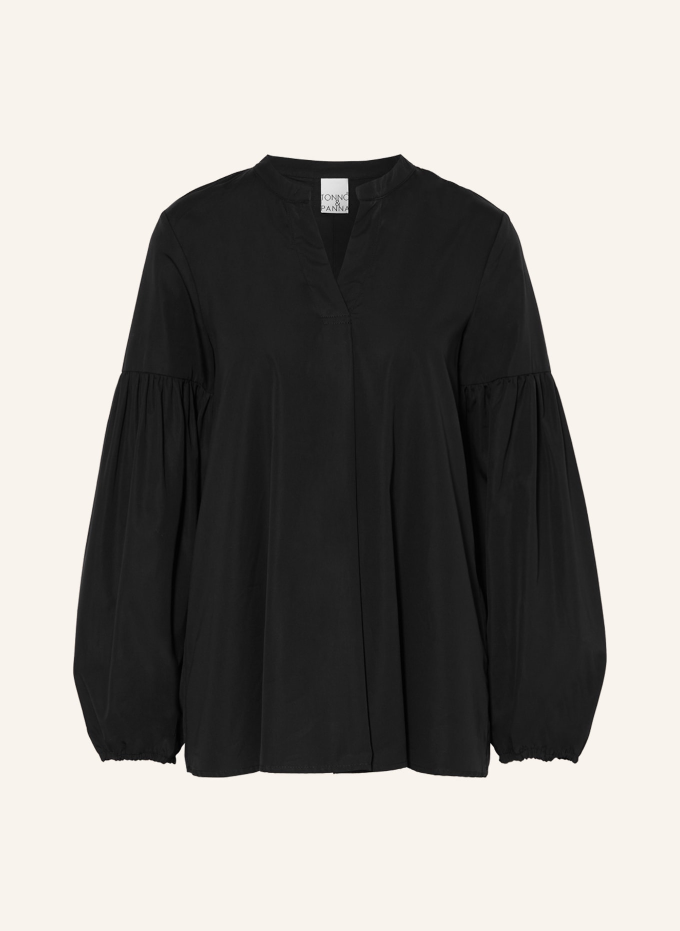 TONNO & PANNA Shirt blouse TYLER, Color: BLACK (Image 1)