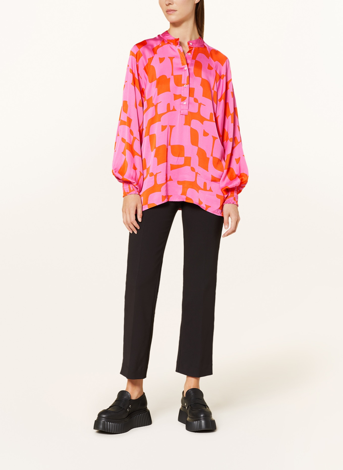TONNO & PANNA Shirt blouse KATI, Color: PINK/ ORANGE (Image 2)