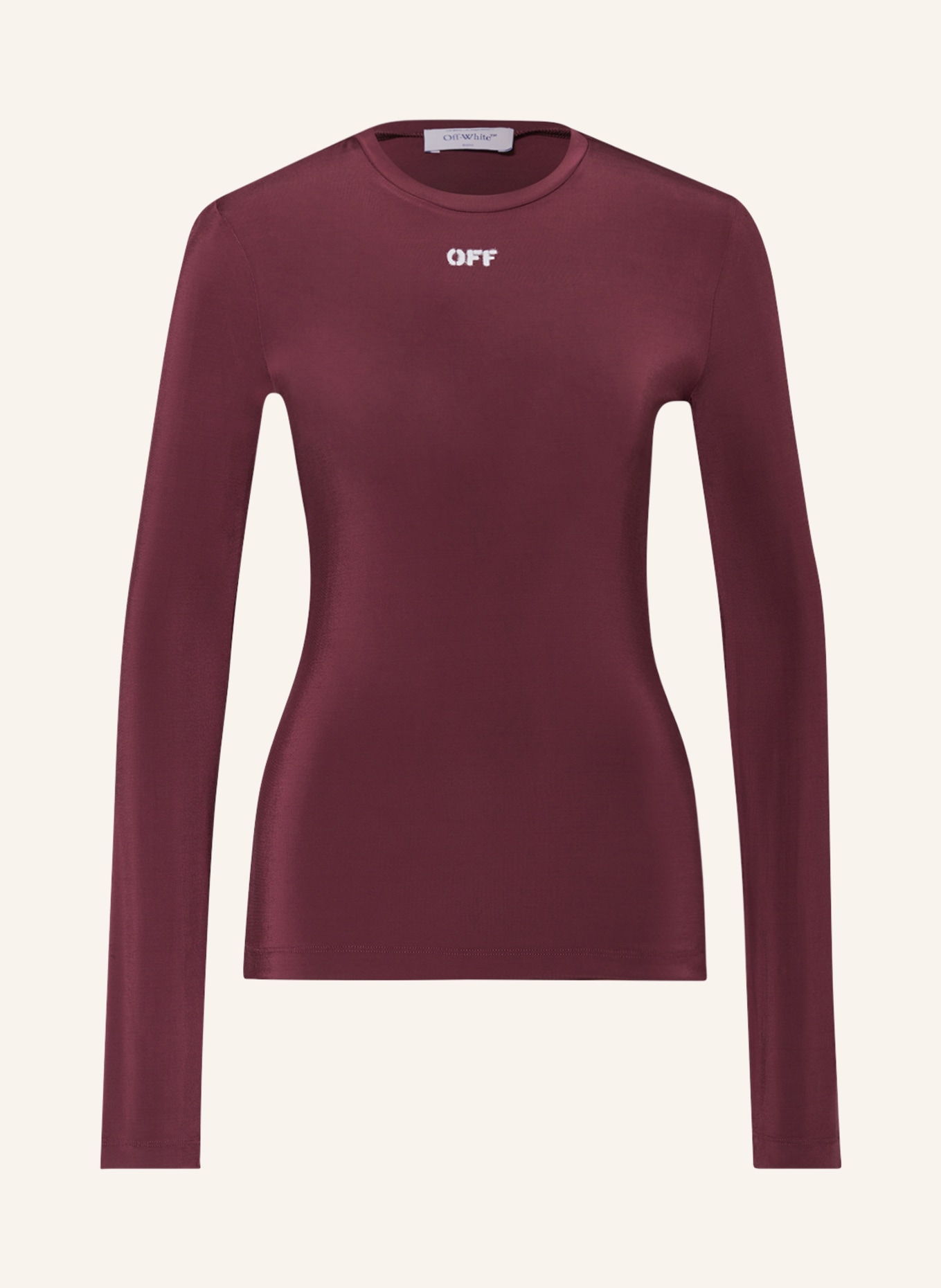 Off white red store long sleeve shirt