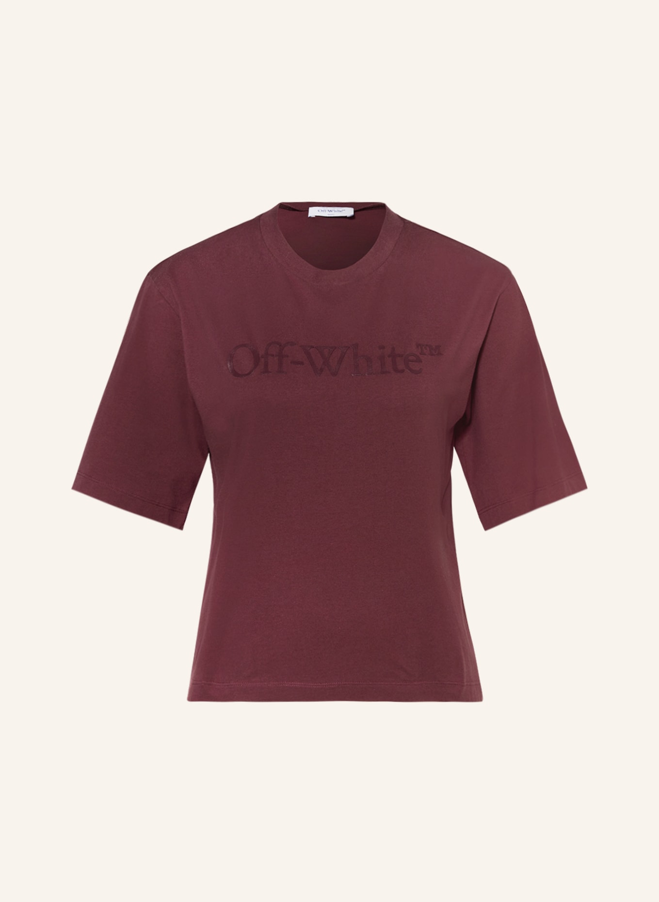 Off-White T-shirt, Color: DARK RED (Image 1)