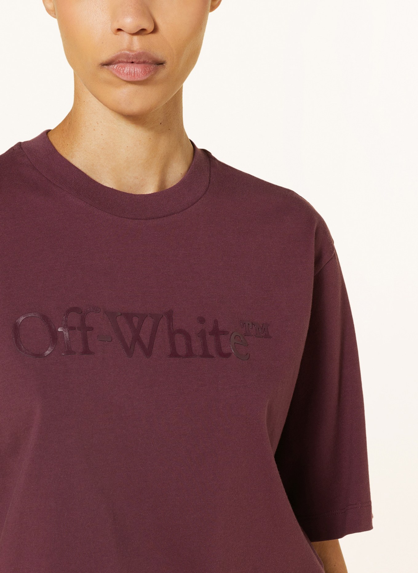 Off-White T-shirt, Kolor: CIEMNOCZERWONY (Obrazek 4)