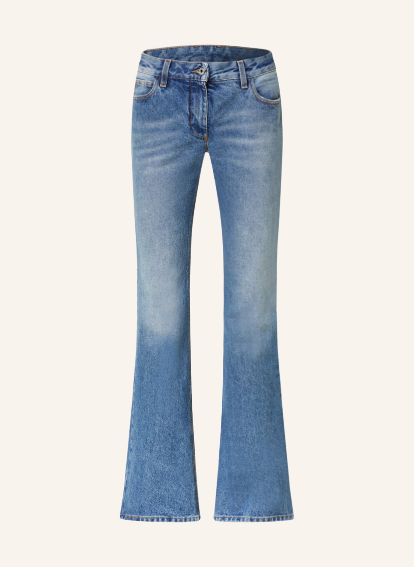 Off-White Flared Jeans, Farbe: 4500 BLUE NO COLOR (Bild 1)