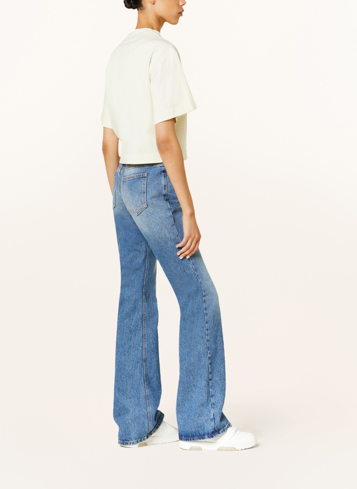 Off-White Flared Jeans, Farbe: 4500 BLUE NO COLOR (Bild 4)