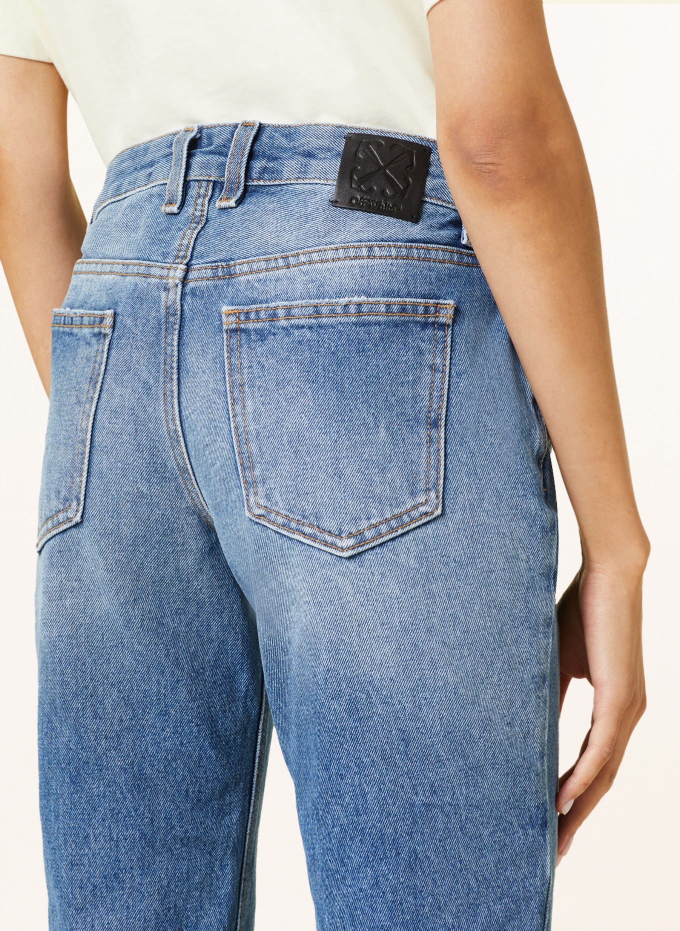 Off-White Flared Jeans, Farbe: 4500 BLUE NO COLOR (Bild 5)