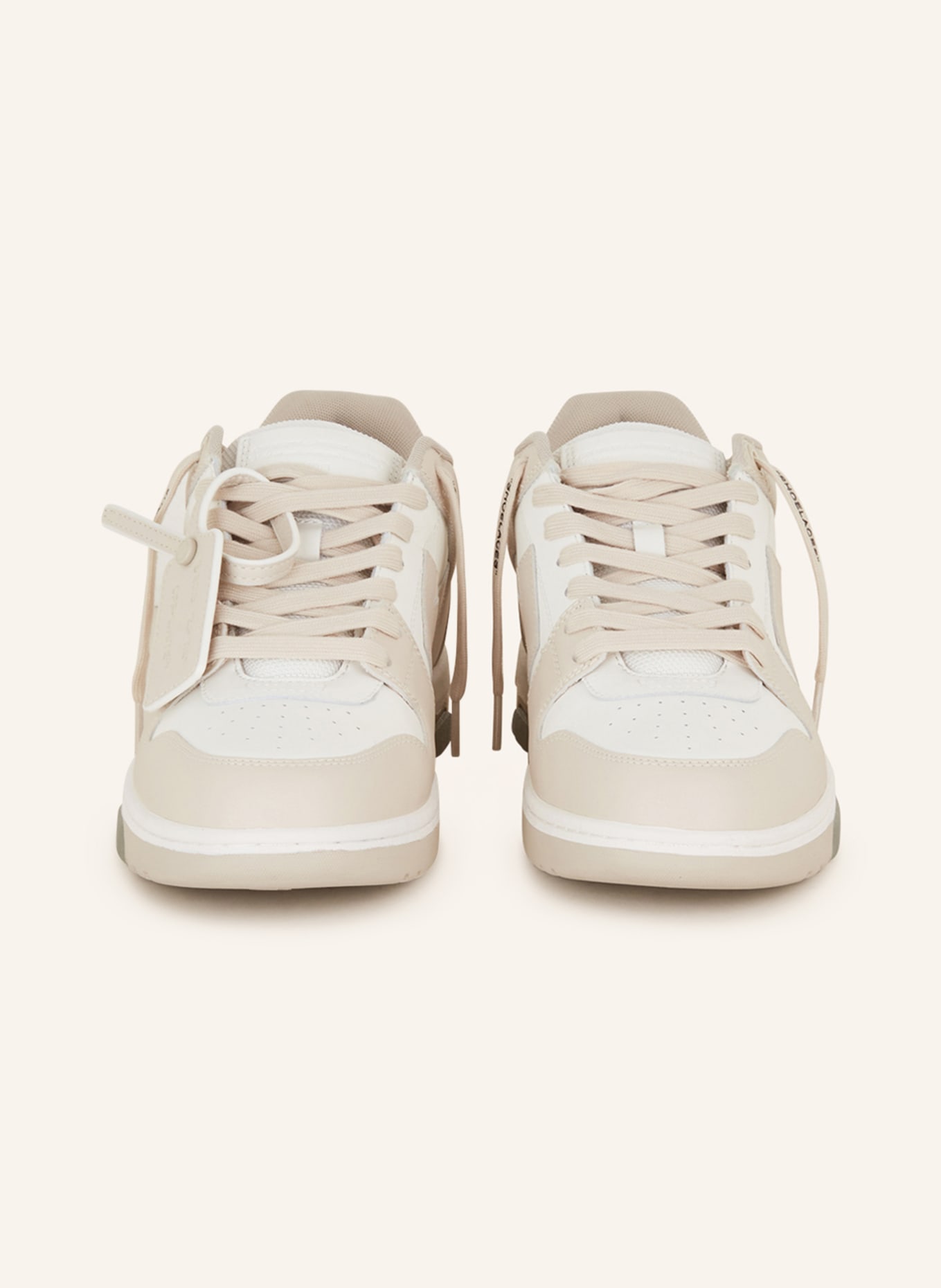 Off-White Sneakers OUT OF OFFICE, Color: BEIGE/ WHITE (Image 3)