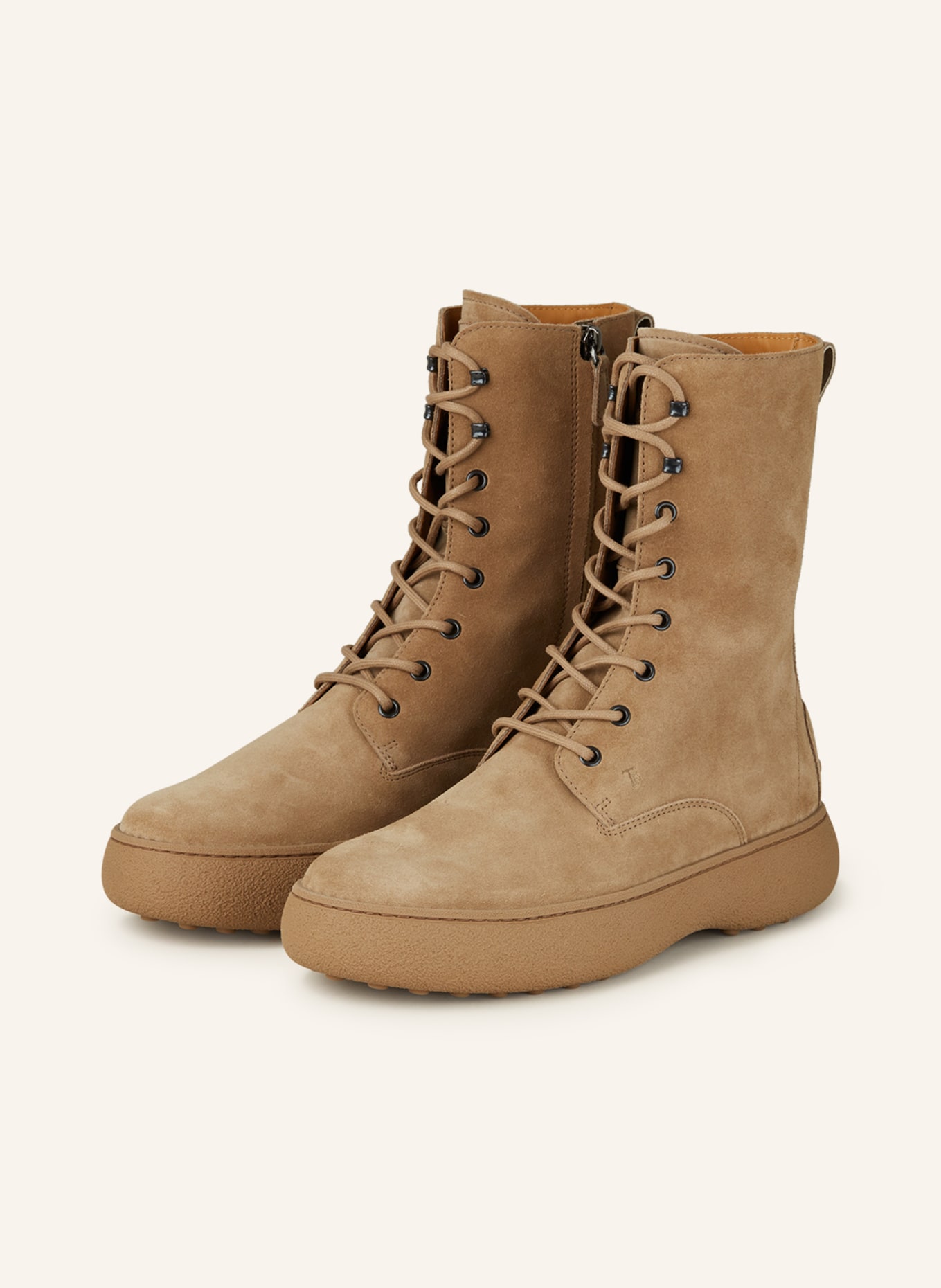 TOD'S Lace-up boots, Color: LIGHT BROWN (Image 1)