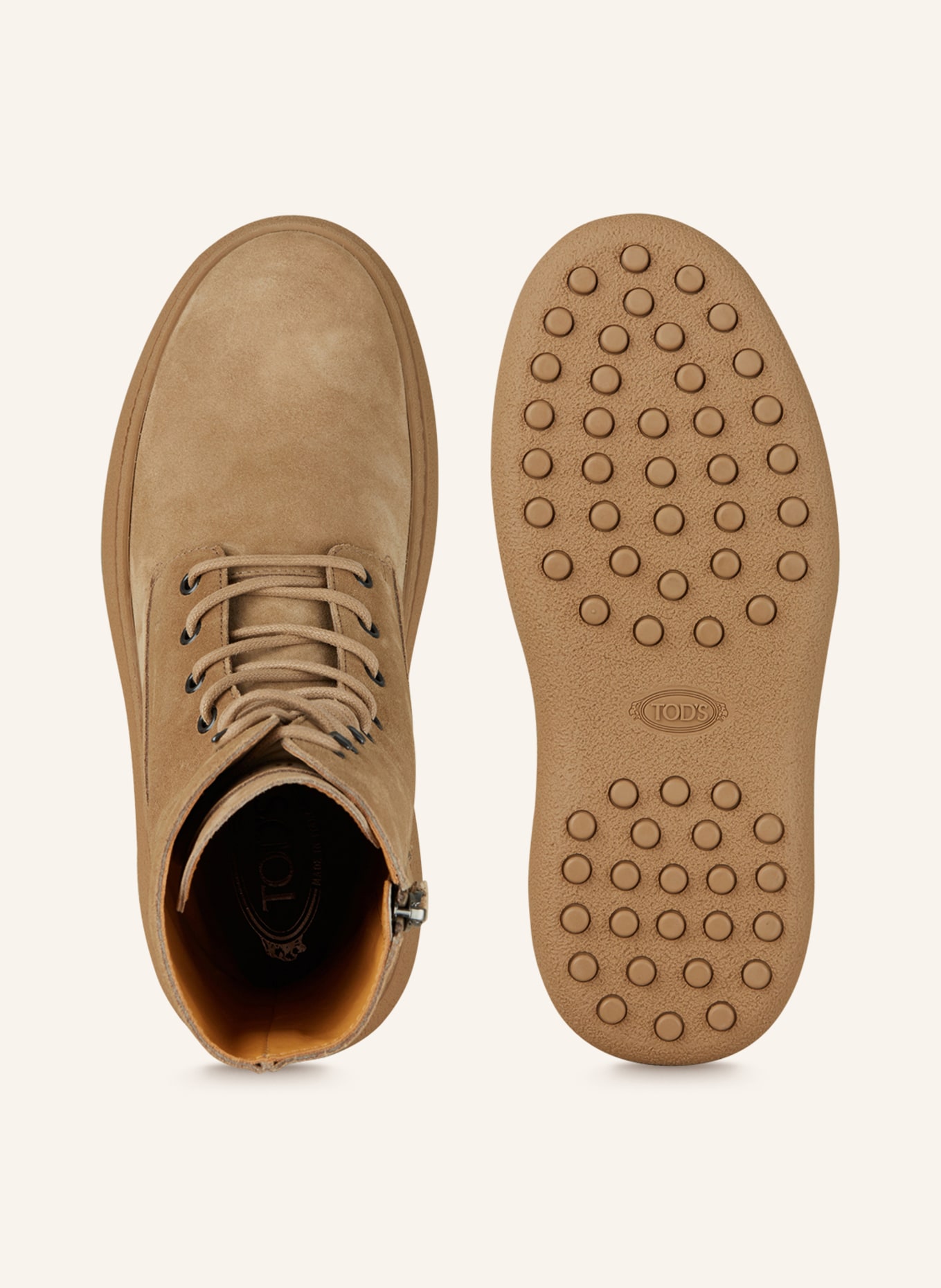 TOD'S Lace-up boots, Color: LIGHT BROWN (Image 6)