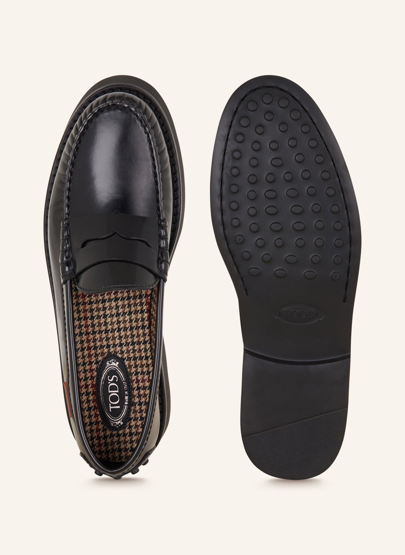 TOD'S Penny loafers GOMMA, Color: BLACK (Image 5)