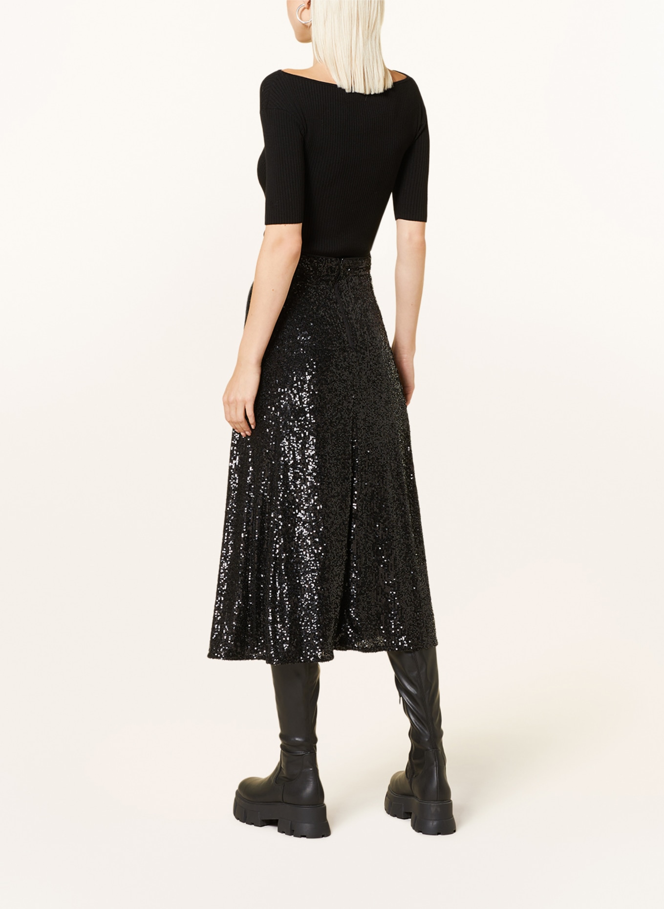 lilienfels Skirt with sequins, Color: BLACK (Image 3)