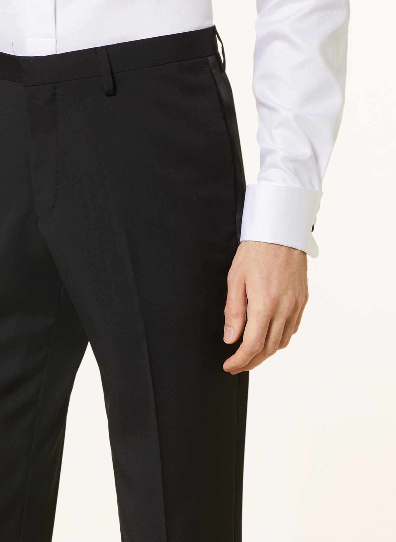 TIGER OF SWEDEN Smokingové kalhoty THULIN Regular Fit, Barva: 050 BLACK (Obrázek 5)