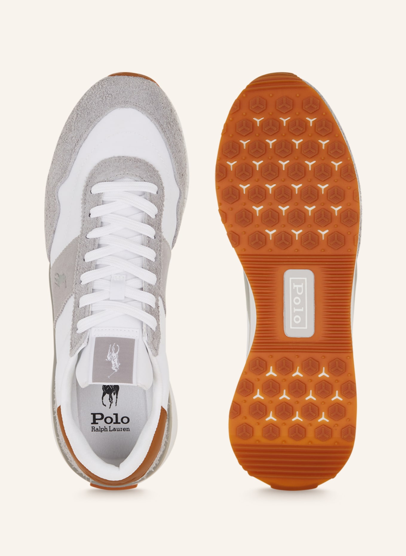 POLO RALPH LAUREN Sneakers, Color: WHITE/ GRAY (Image 5)