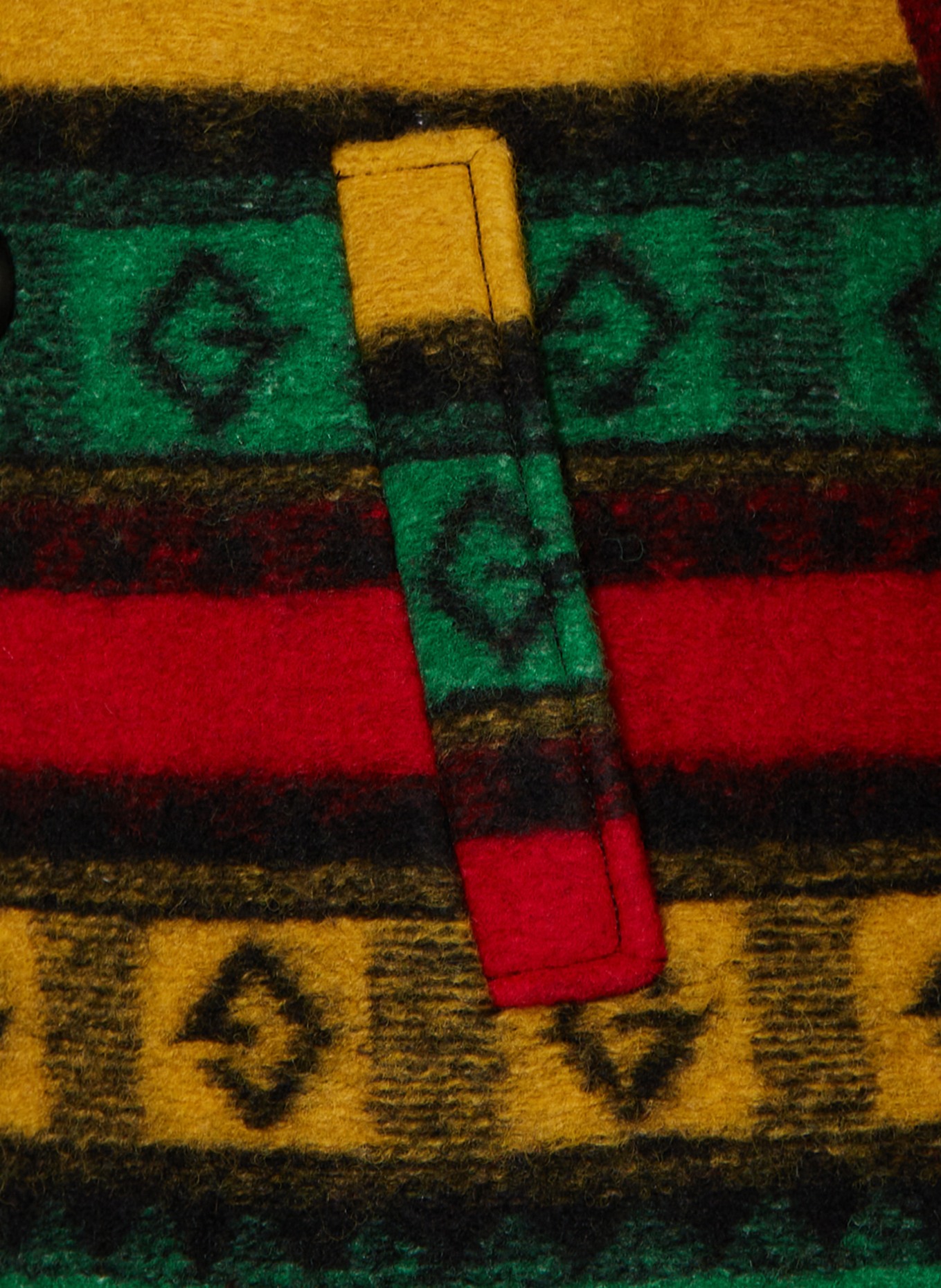 GUCCI Vlněný kabát, Barva: ŽLUTÁ/ ZELENÁ/ ČERVENÁ (Obrázek 3)