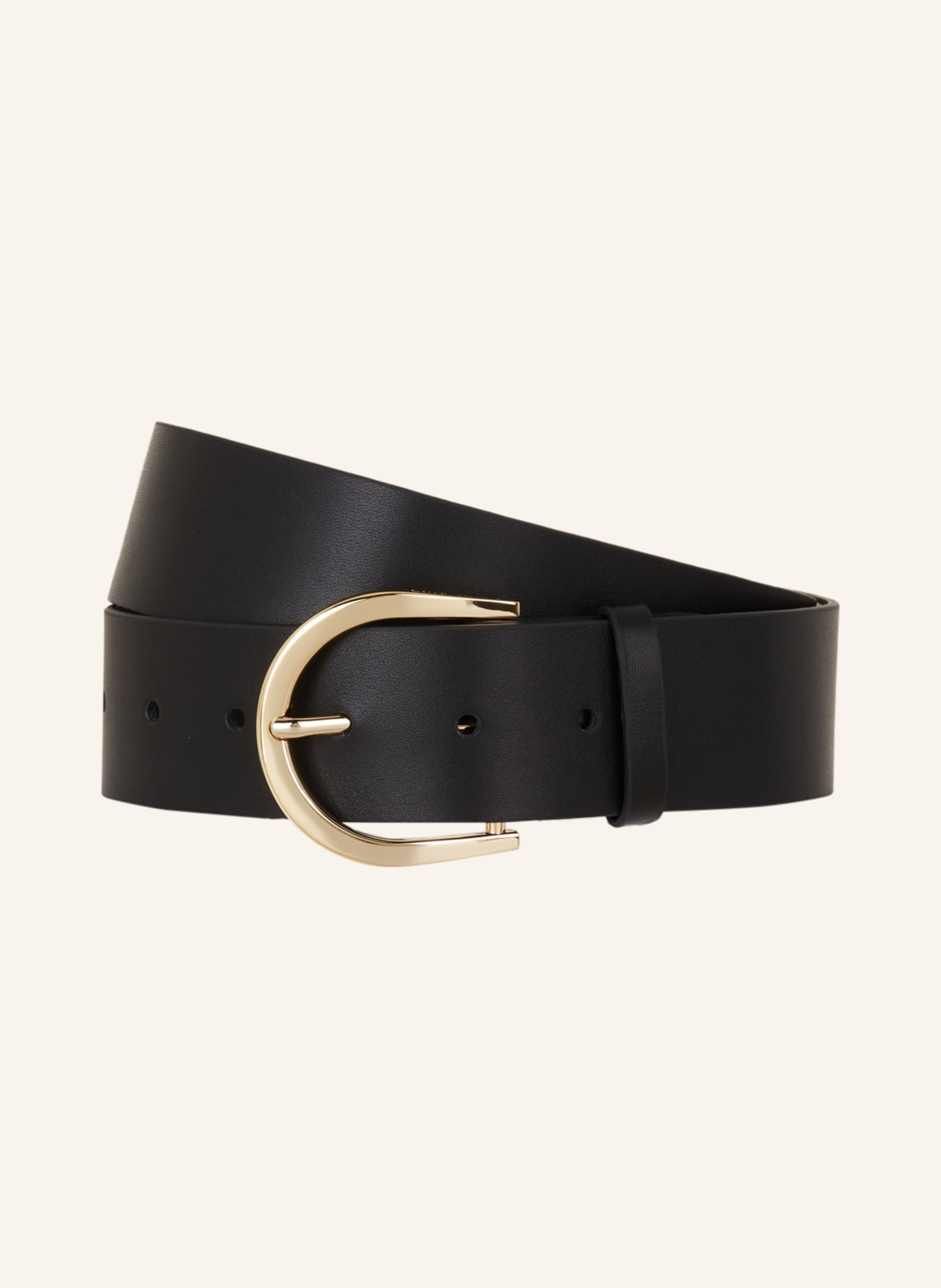 ANINE BING Leather belt CHIARA, Color: BLACK (Image 1)