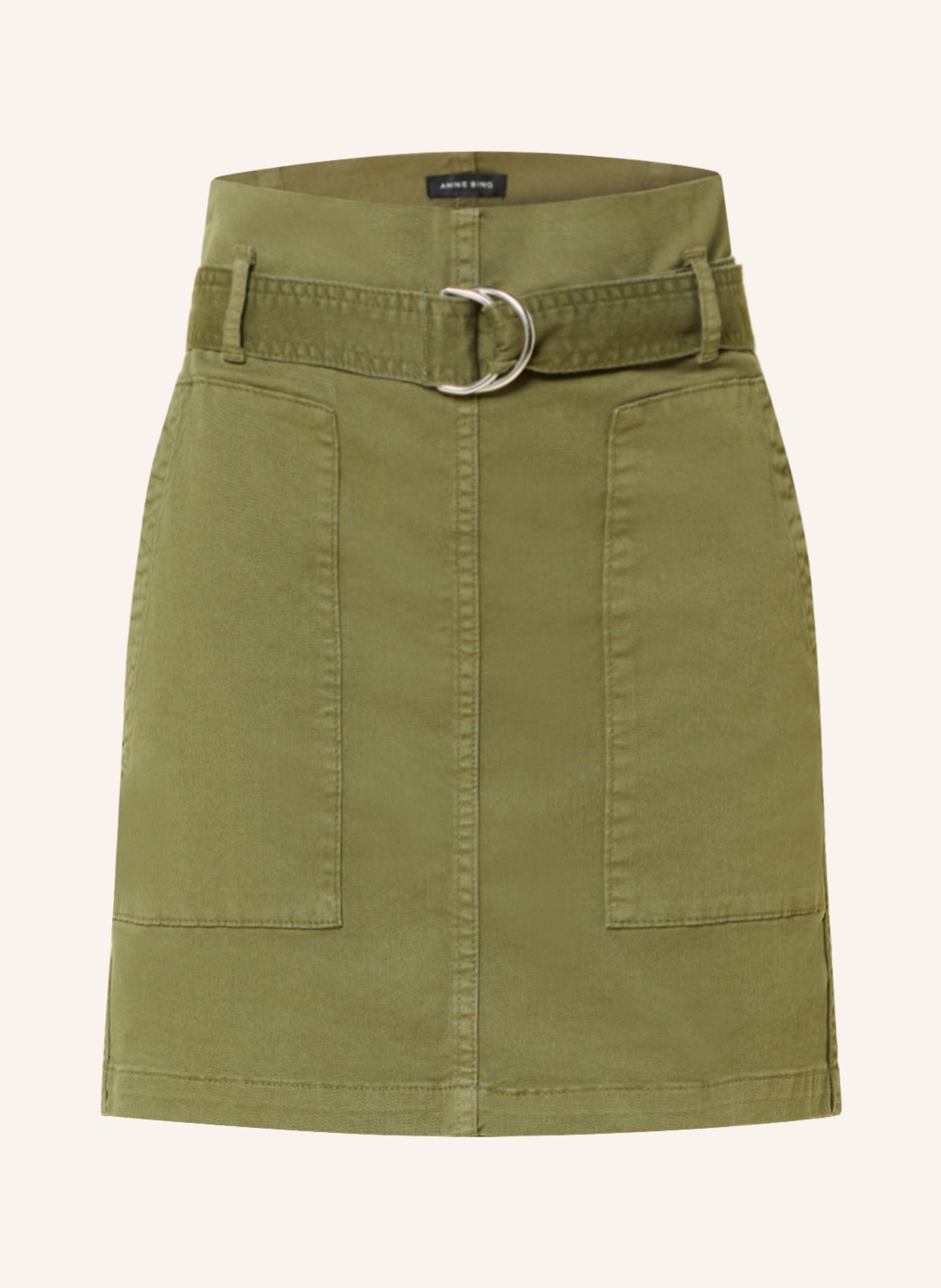 ANINE BING Denim skirt AVELINE, Color: GREEN (Image 1)