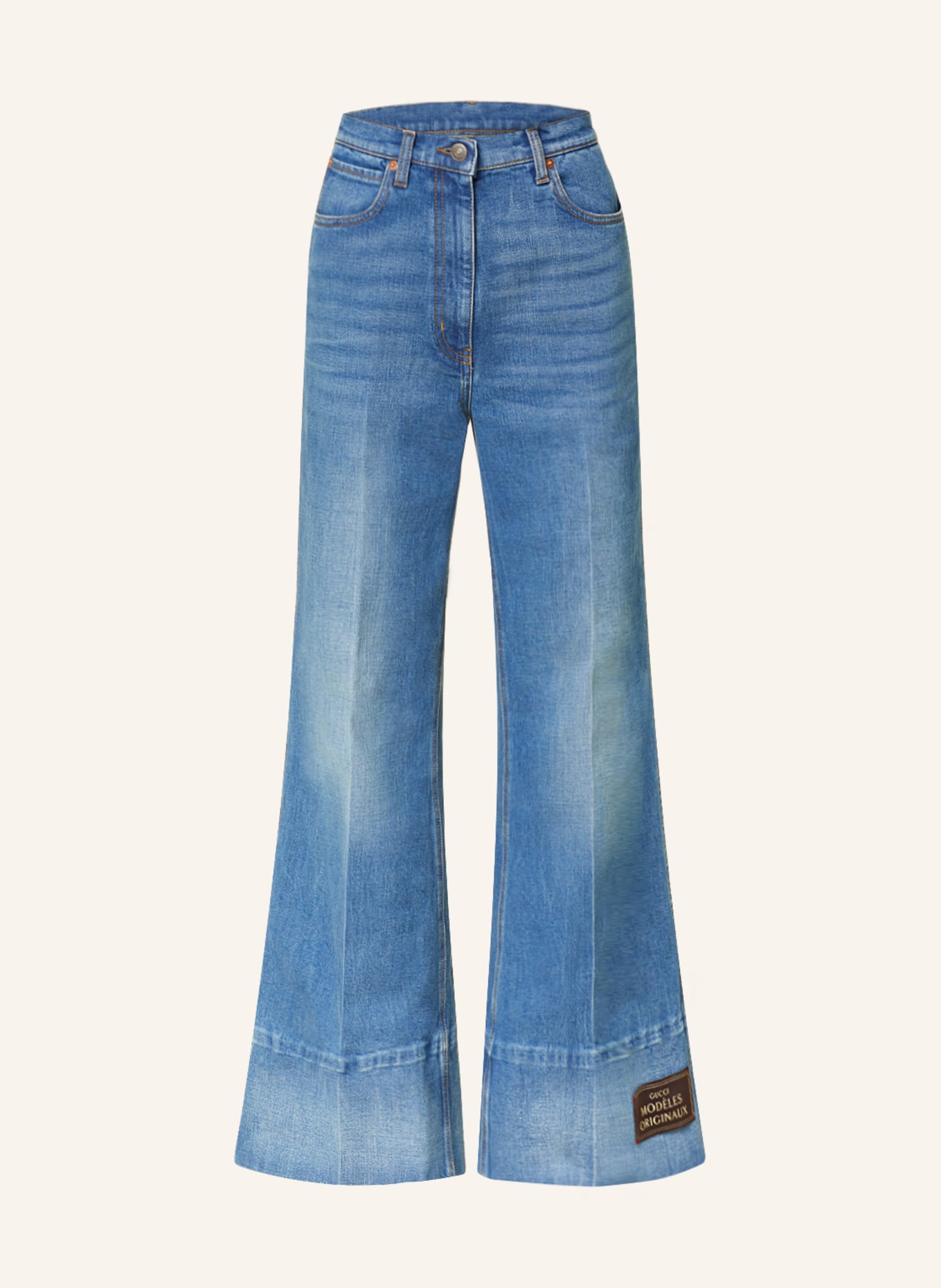 GUCCI Flared jeans, Color: 4759 DARK BLUE/MIX (Image 1)